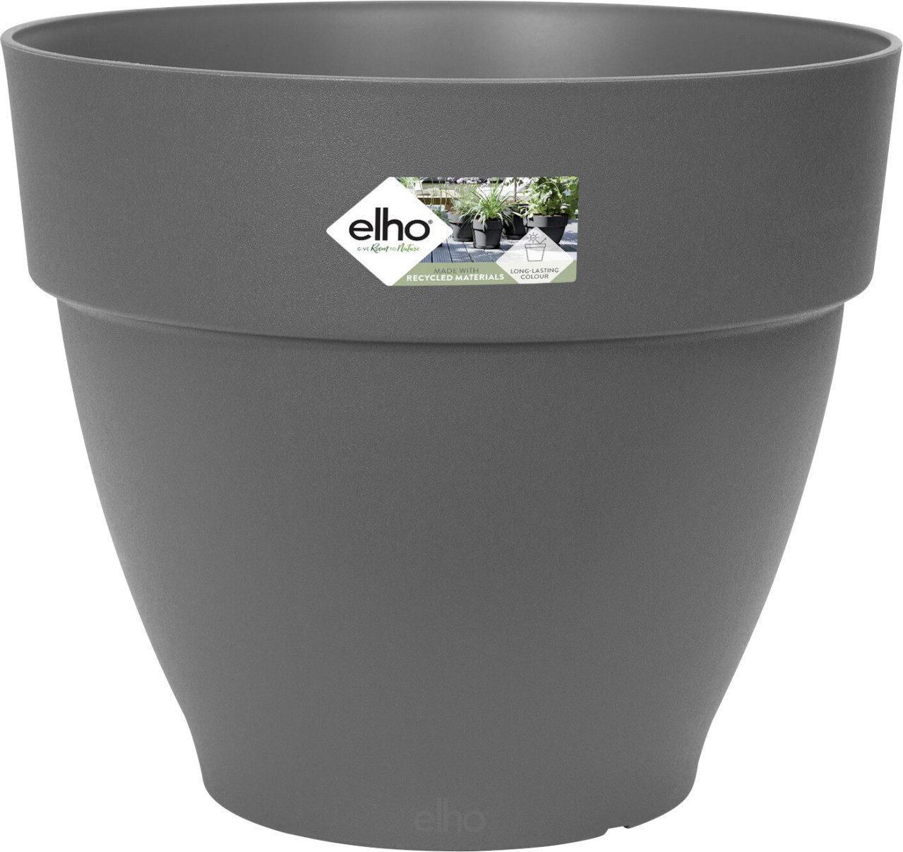 Elho Übertopf Elho Übertopf Vibia Kunststoff anthrazit Ø 30 x 26