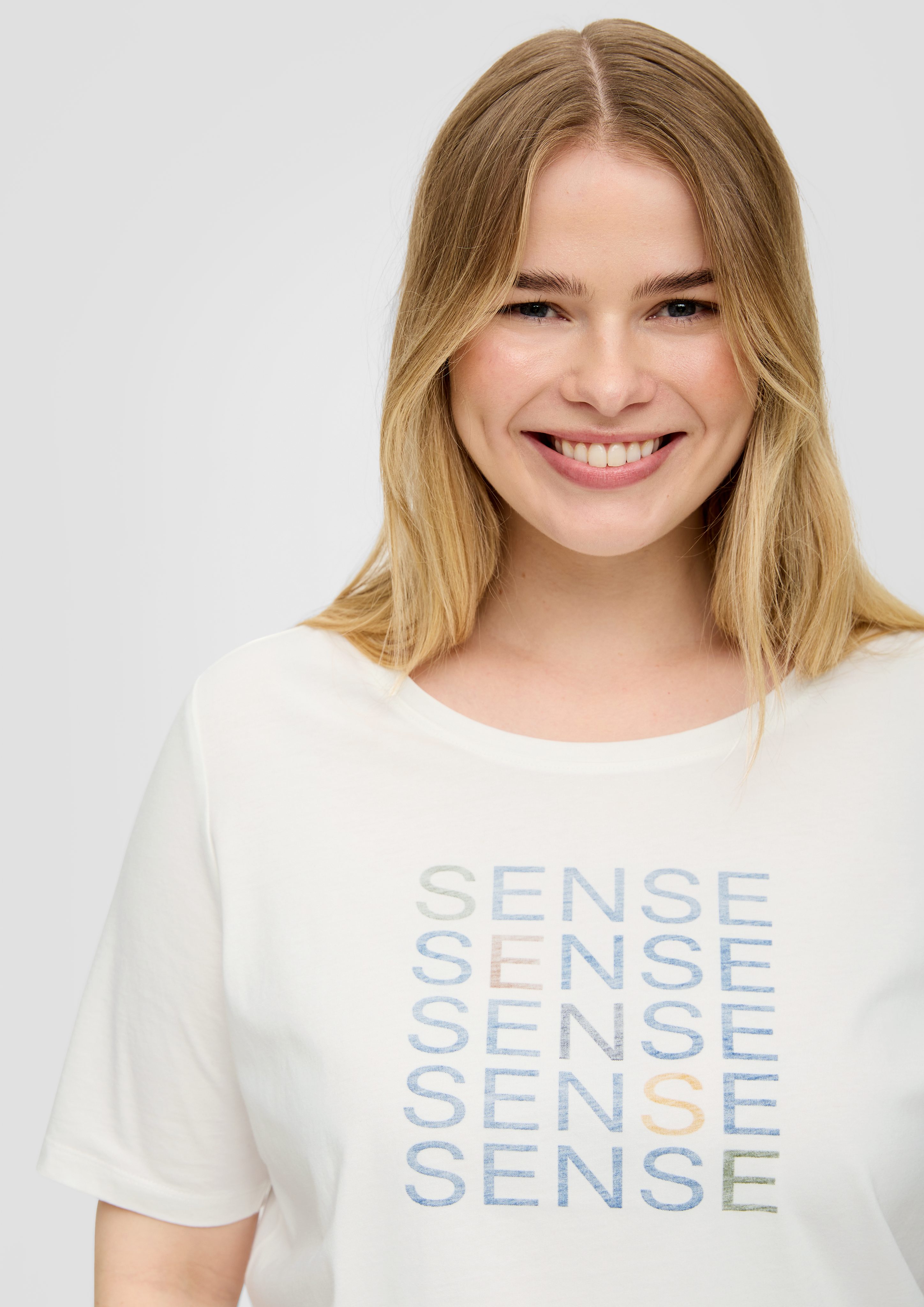 TRIANGLE Kurzarmshirt T-Shirt aus Baumwolle günstig online kaufen