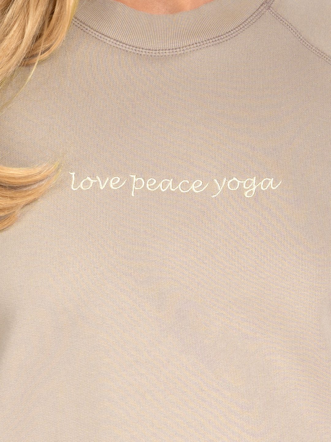 Magadi Yoga & Relax Shirt Bella aus Sweat-Stoff mit Love Peace Yoga günstig online kaufen