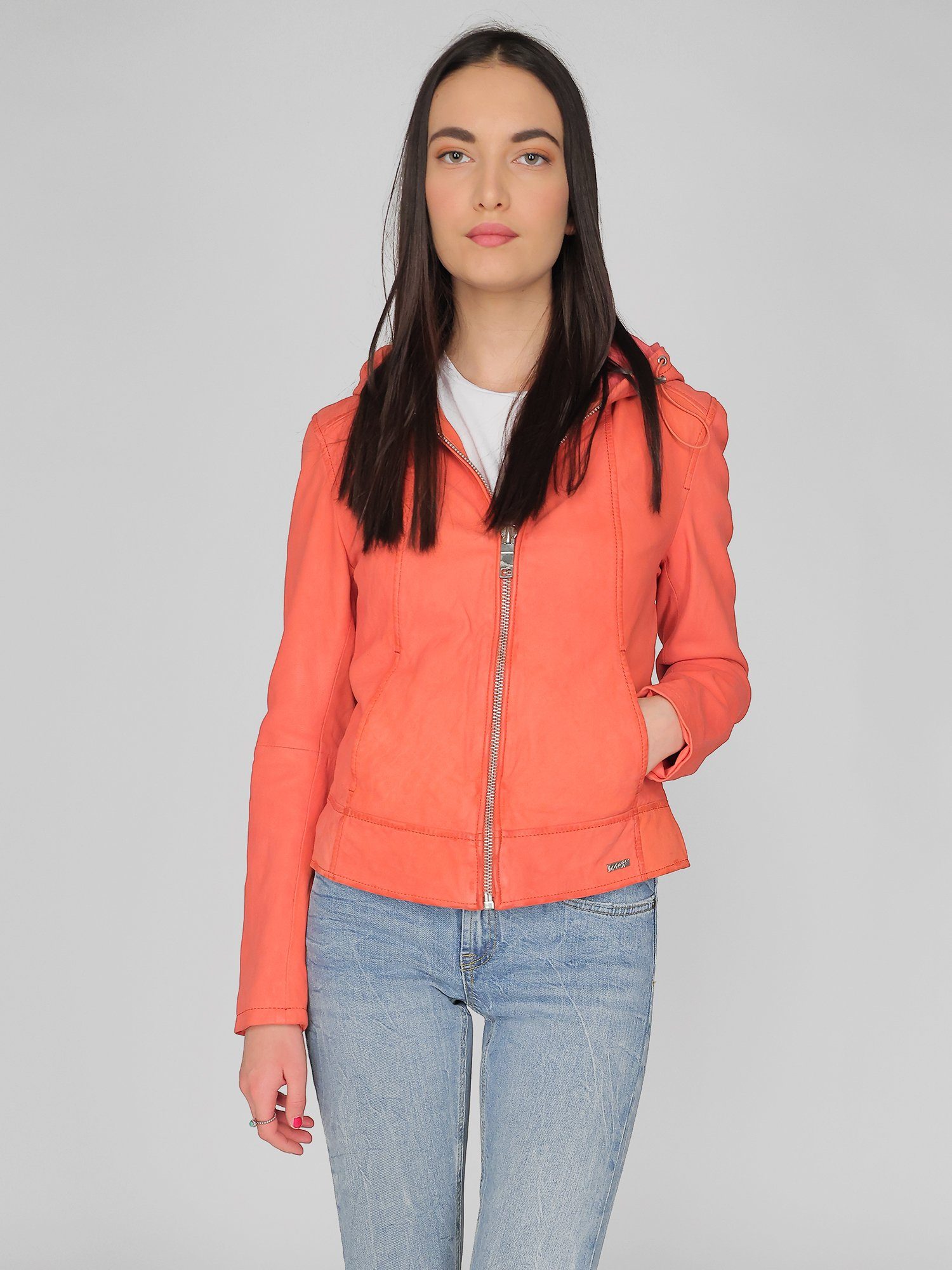 Maze Lederjacke Donie candy | Übergangsjacken