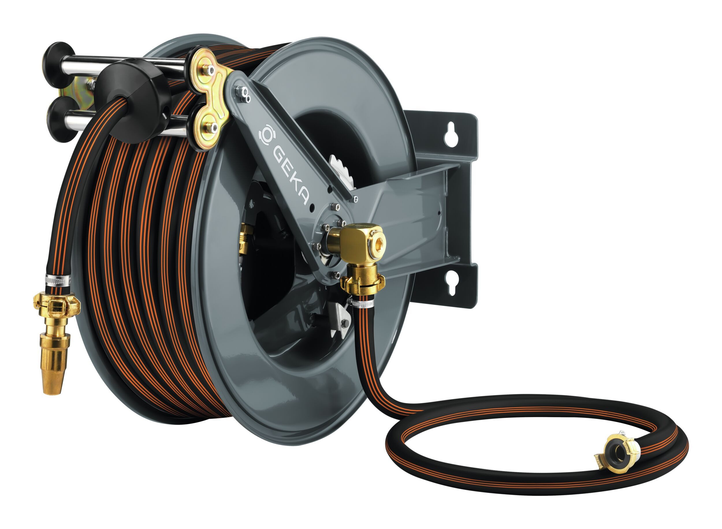 GEKA Schlauchaufroller, Plus Schlauchaufroller, PA30GSK, inkl 25m-EPDM-Schlauch EURO TRIX 3/4"