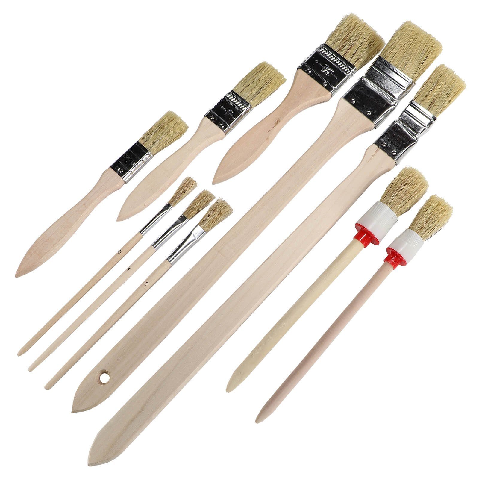 Beast Pinsel Pinsel Set 10 teilig mit Flachpinsel Rundpinsel Heizkörperpins günstig online kaufen