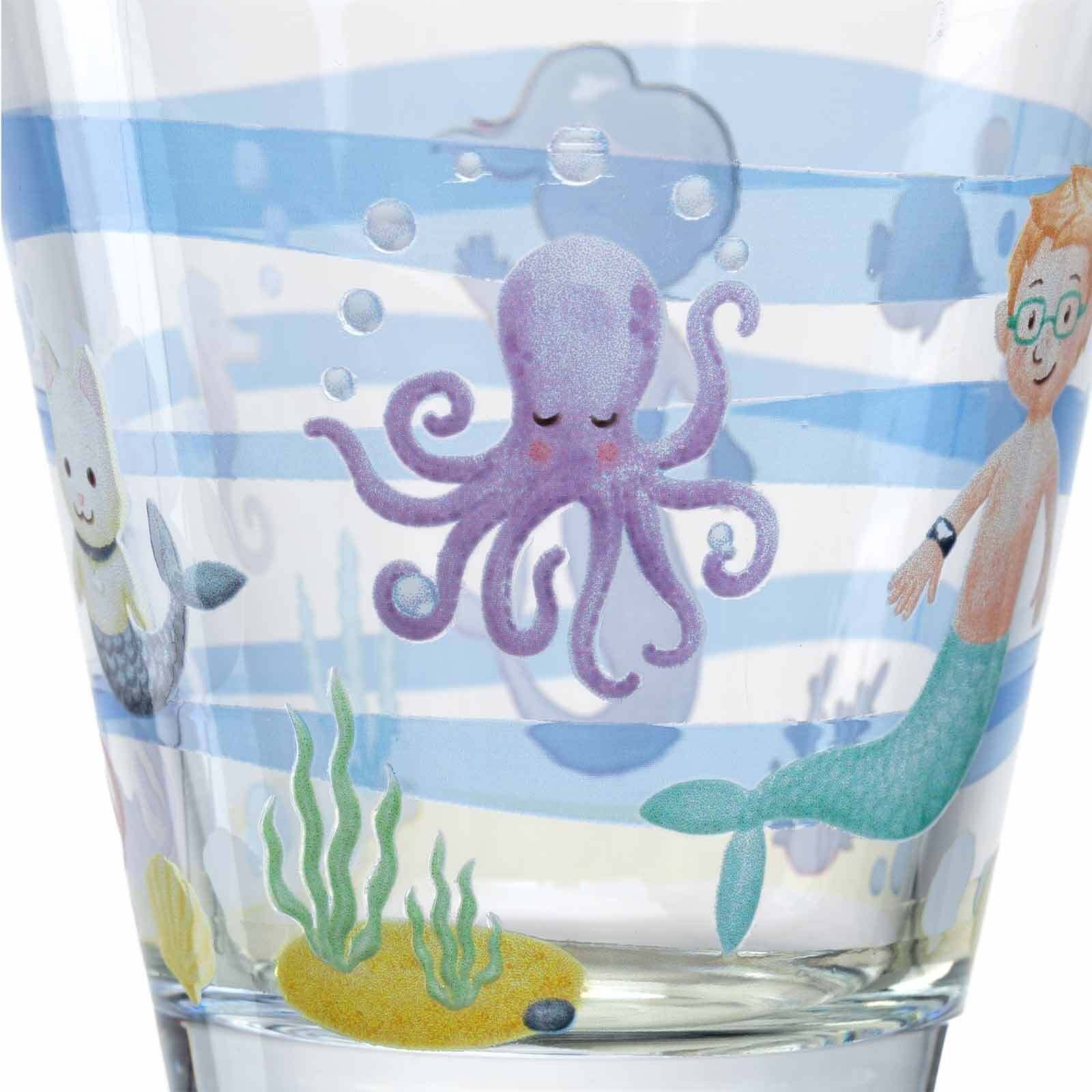 LEONARDO Kinderbecher Bambini Avventura Kinderbecherset 215 ml, 3-tlg., Glas