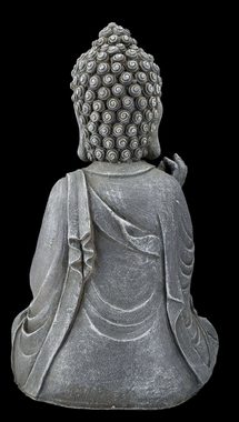 Figuren Shop GmbH Dekofigur Buddha Figur grau - Chin Mudra - Mythologie Dekoration Dekofigur