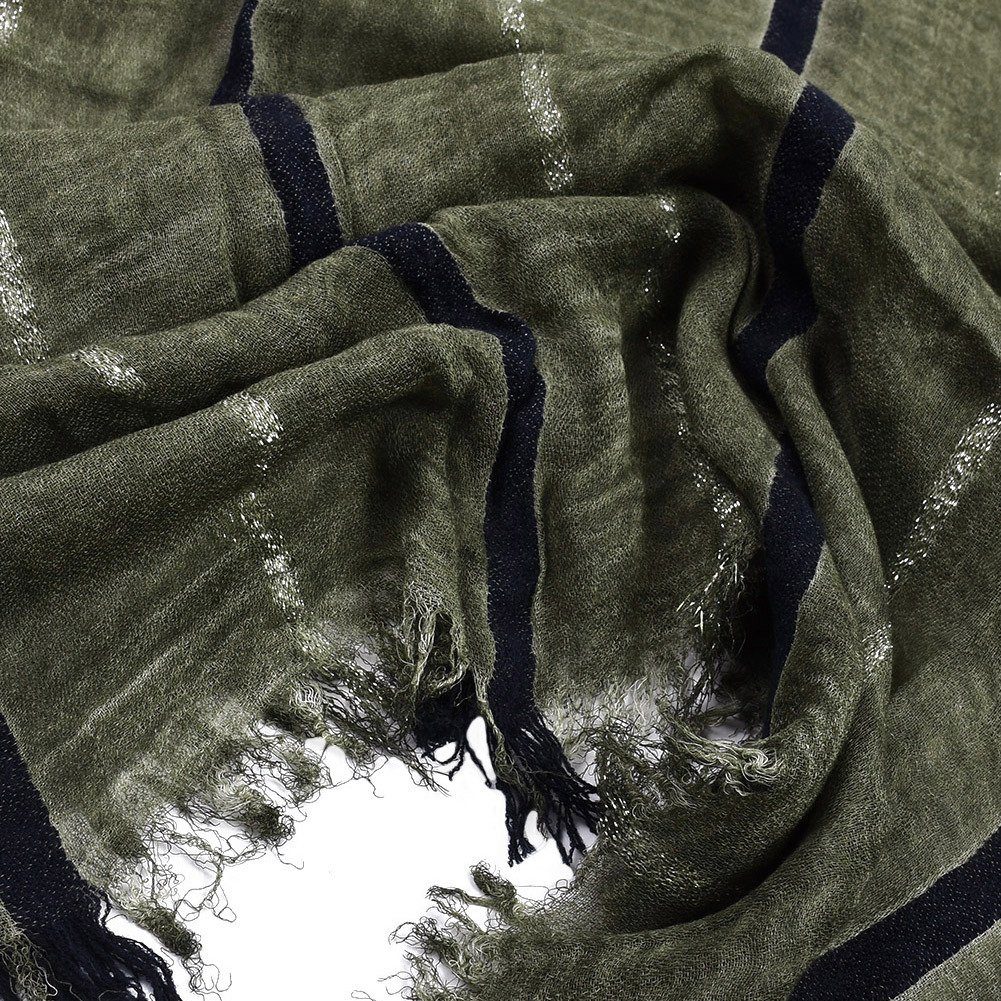 GelldG Modeschal Winter Militärgrün schals Warme Schal Schal Wolle Dicke Kaschmir für Herbst Winter