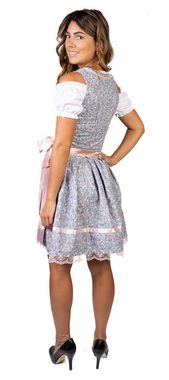 Trachtl Dirndl DIRNDL TRACHTENKLEID DAMEN ELEEN GRAU 3.TLG