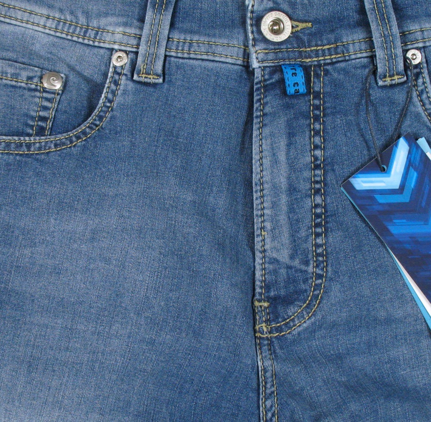 Pierre Cardin 5-Pocket-Jeans Cotton Fit Tapered Futureflex Summer Organic Jeans Lyon Blue Vintage