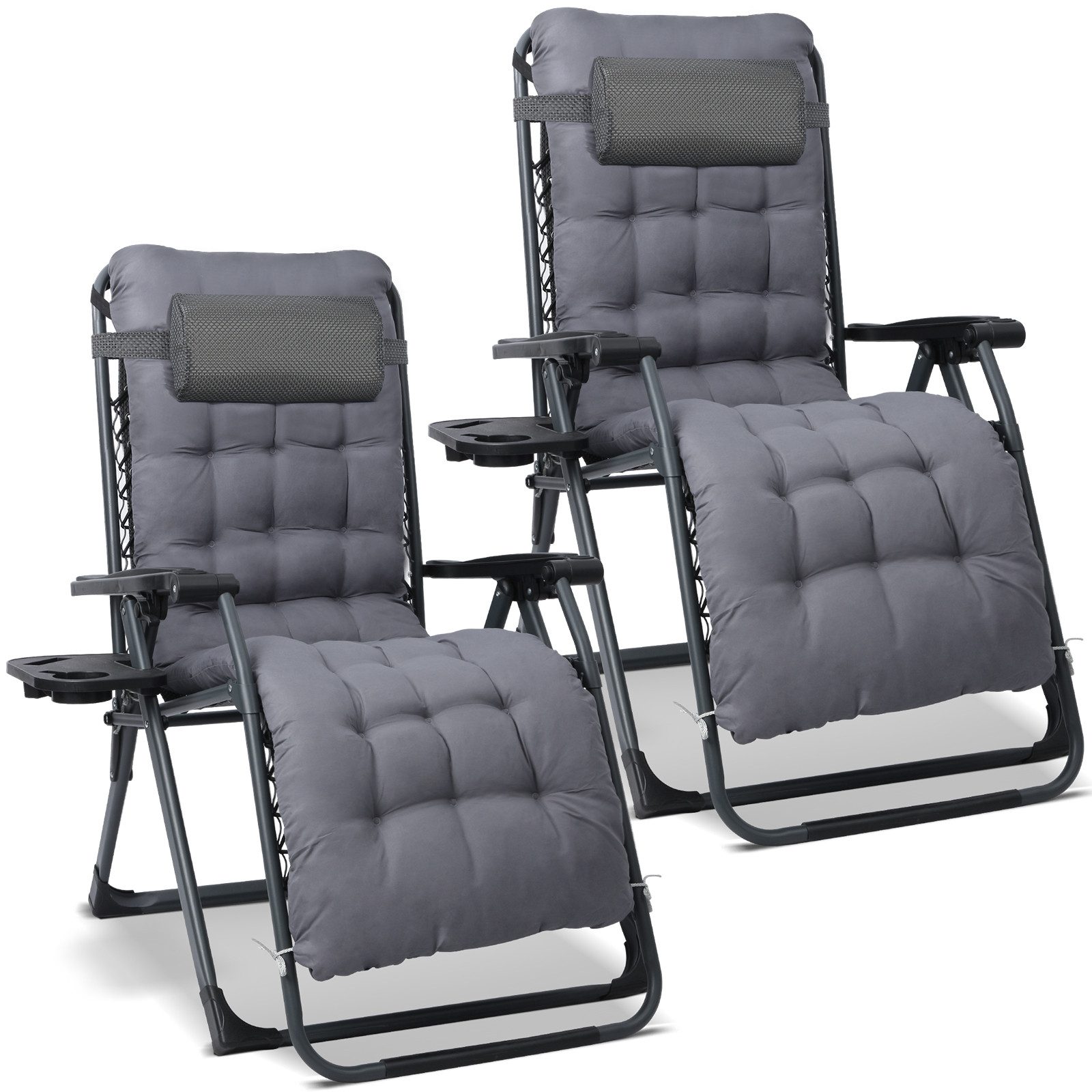 HOMECALL Gartenliege Sonnenliege Klappbar, Liegestuhl mit Weiches Kissen, X günstig online kaufen