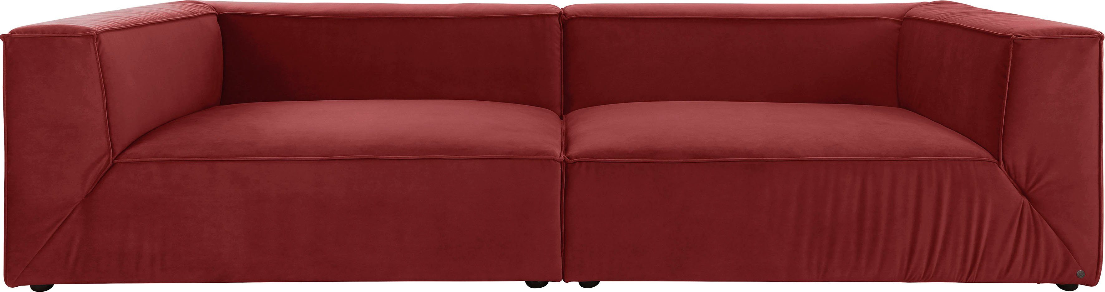 2 Big-Sofa Sitztiefenverstellung, mit BIG Breiten, TAILOR TOM HOME cm 129 CUBE, wahlweise in Tiefe
