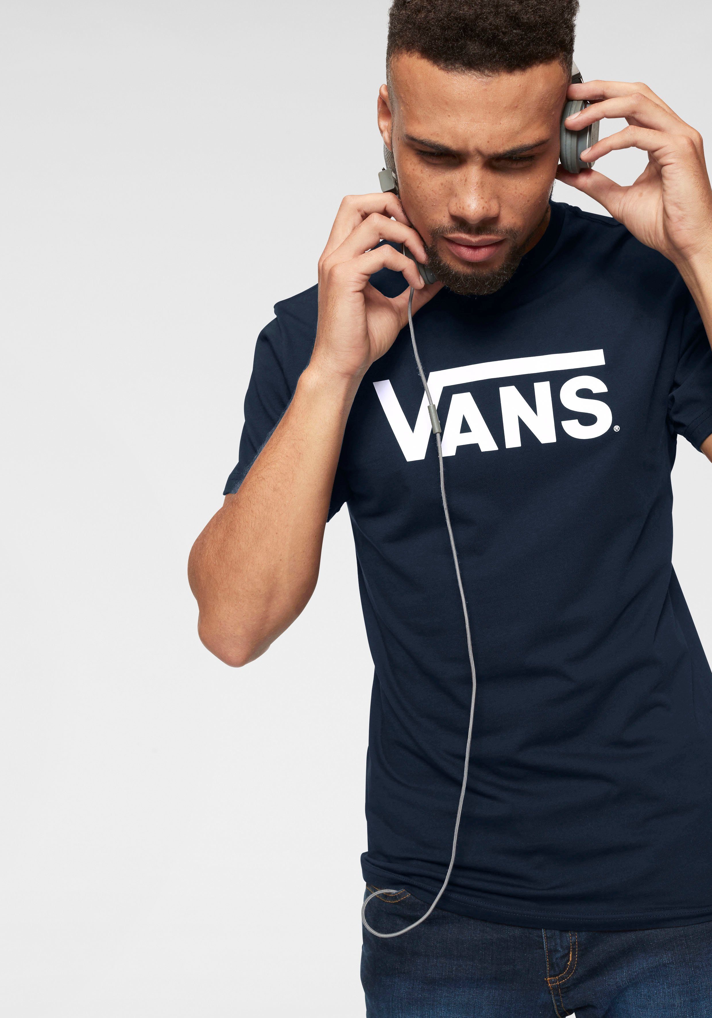Vans T-Shirt MN VANS CLASSIC mit großem Logoprint PORT NAVY-WHITE