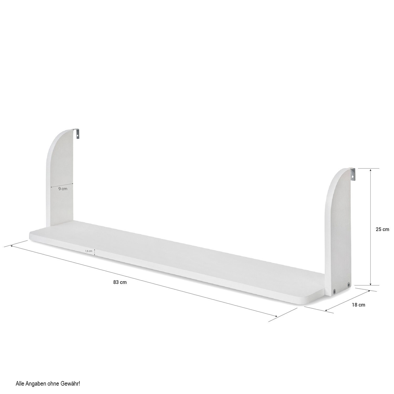 Homestyle4u Hochbett Zubehör Ablage Einhängeregal Hängeregal Regal für Kinder Weiß Bücher (Hochbettregal) – Bild 5 von 5
