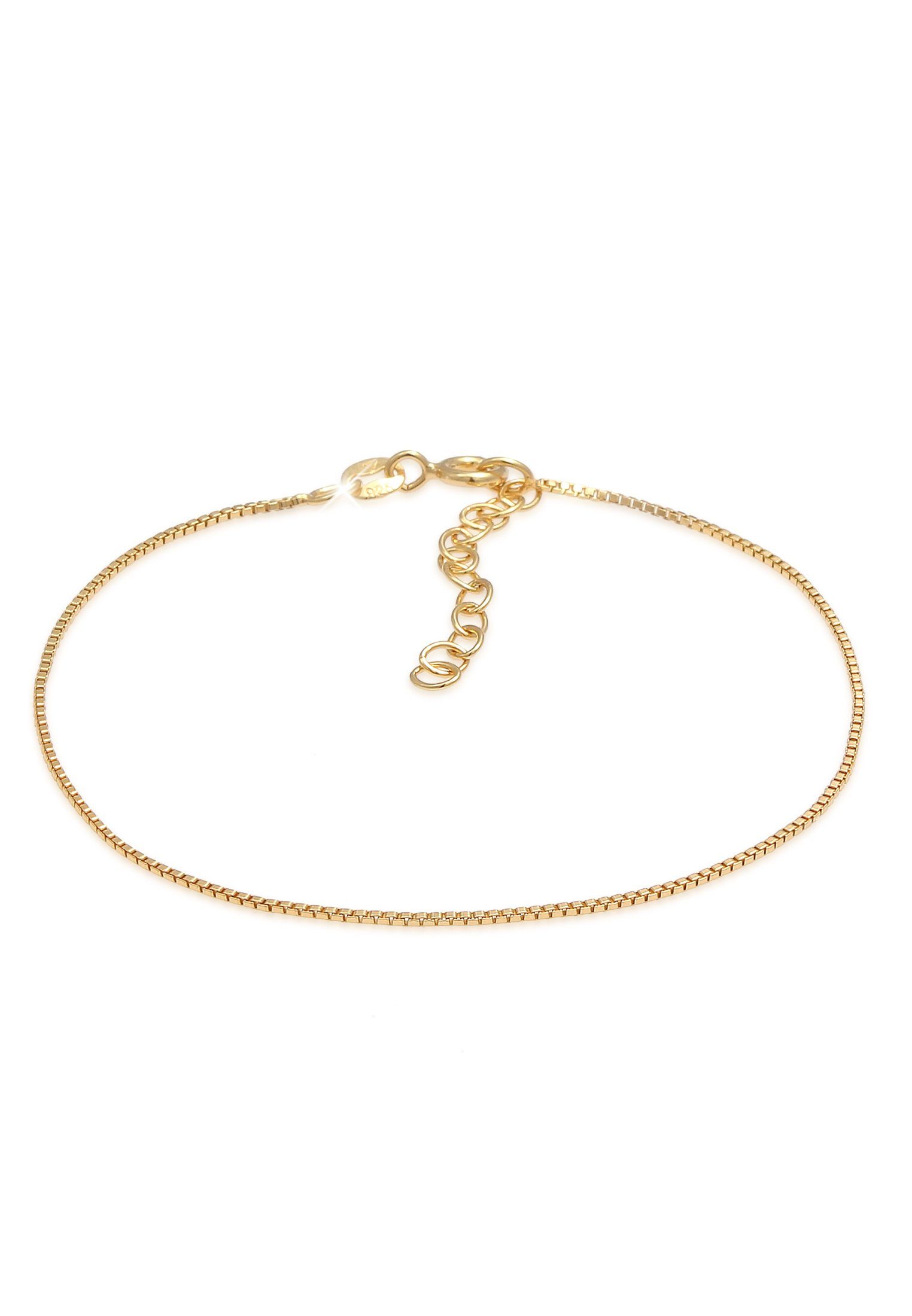 Gliederarmband Venezianer Basic Rechteckige Glieder 925 Silber