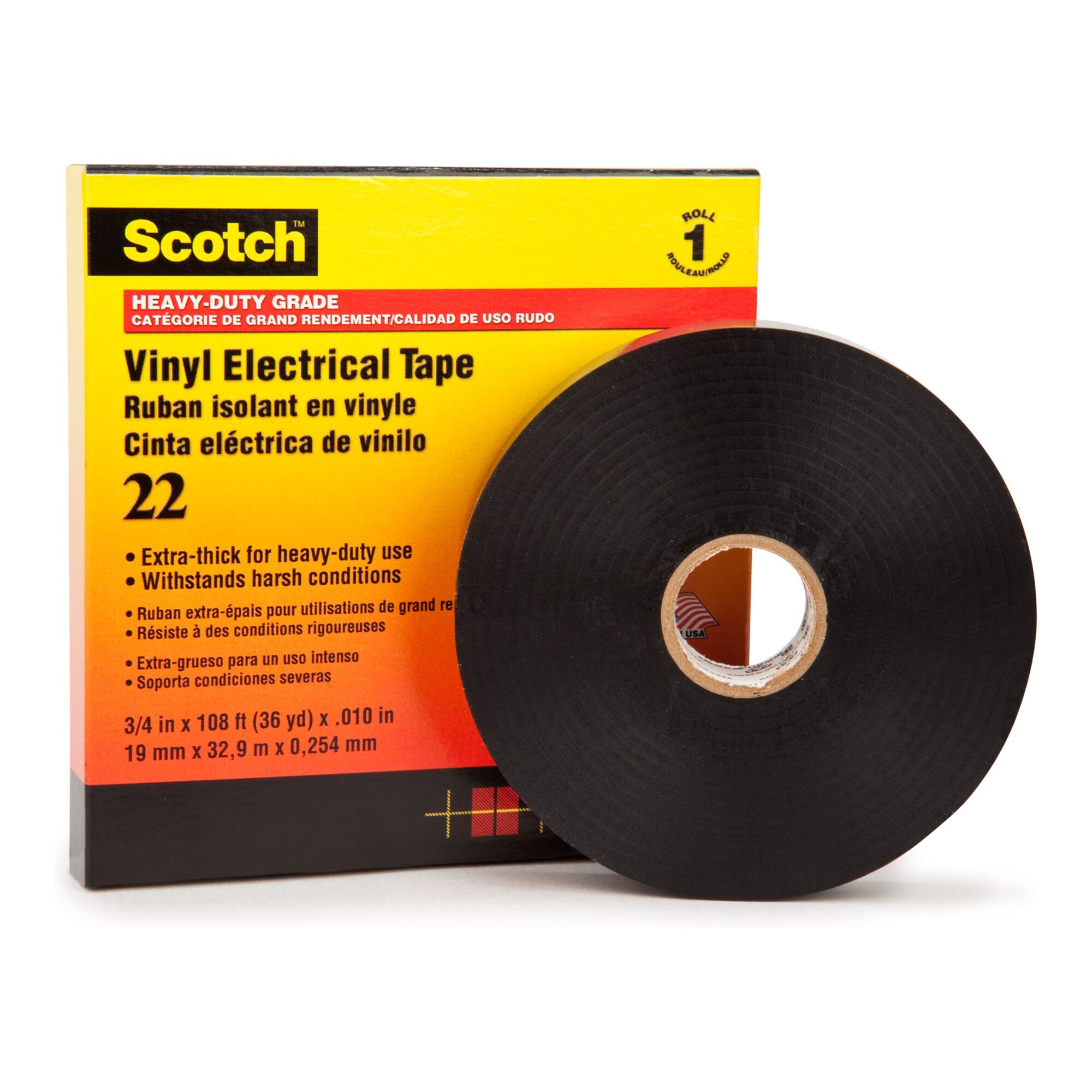 3M 3M Deutschland PVC Elektro-Isolierband 19 mm x 33 m, Vynil Scotch 22 1