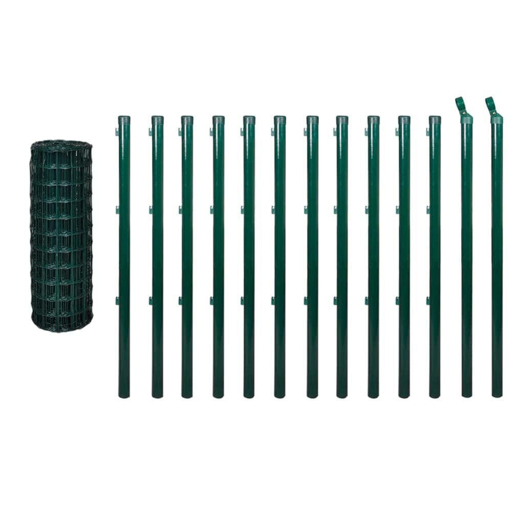 vidaXL Gartenzaun Eurozaun Stahl 25x0,8 m günstig online kaufen