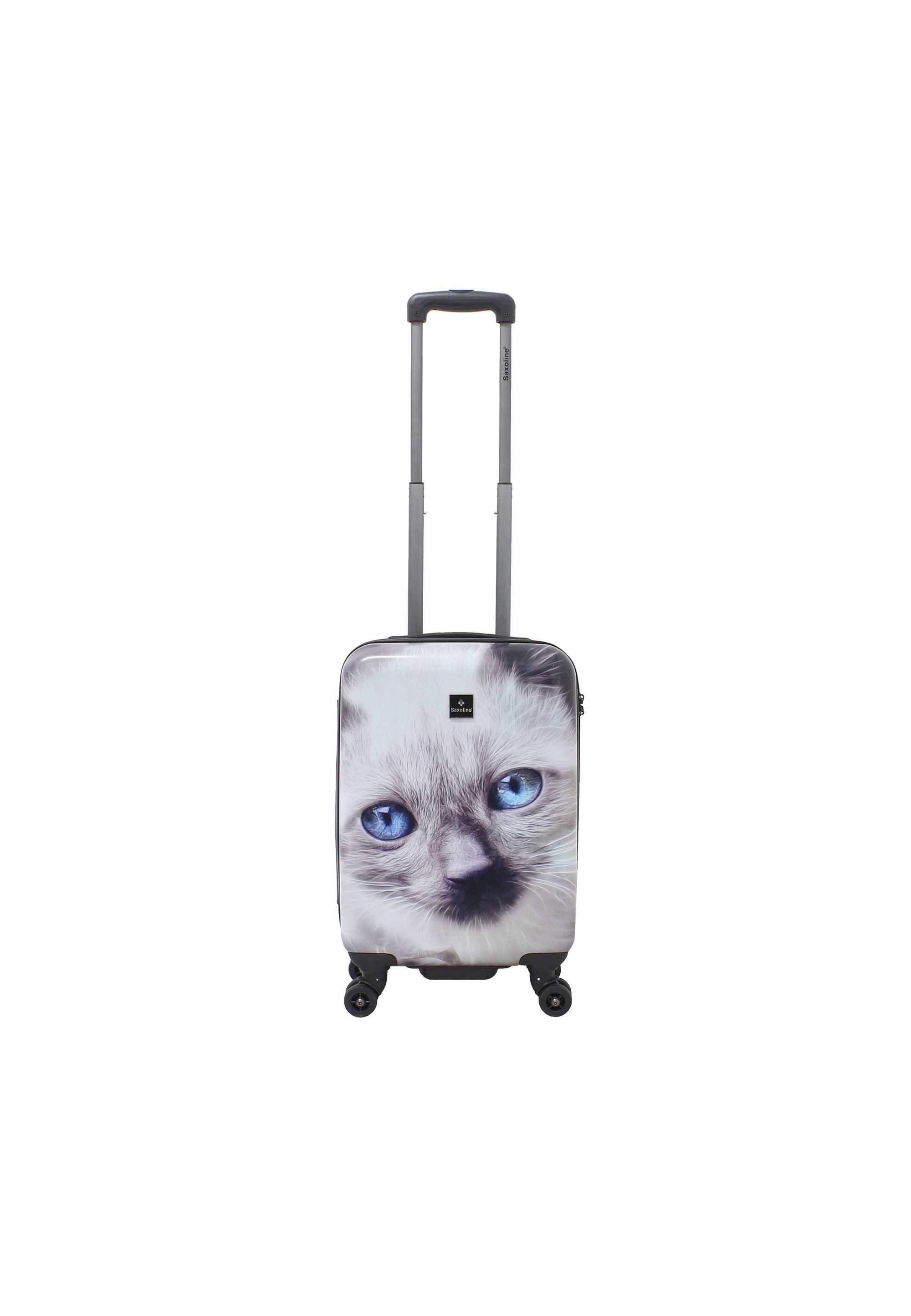 Saxoline® Koffer White Cat, mit niedlichem Katzenmotiv