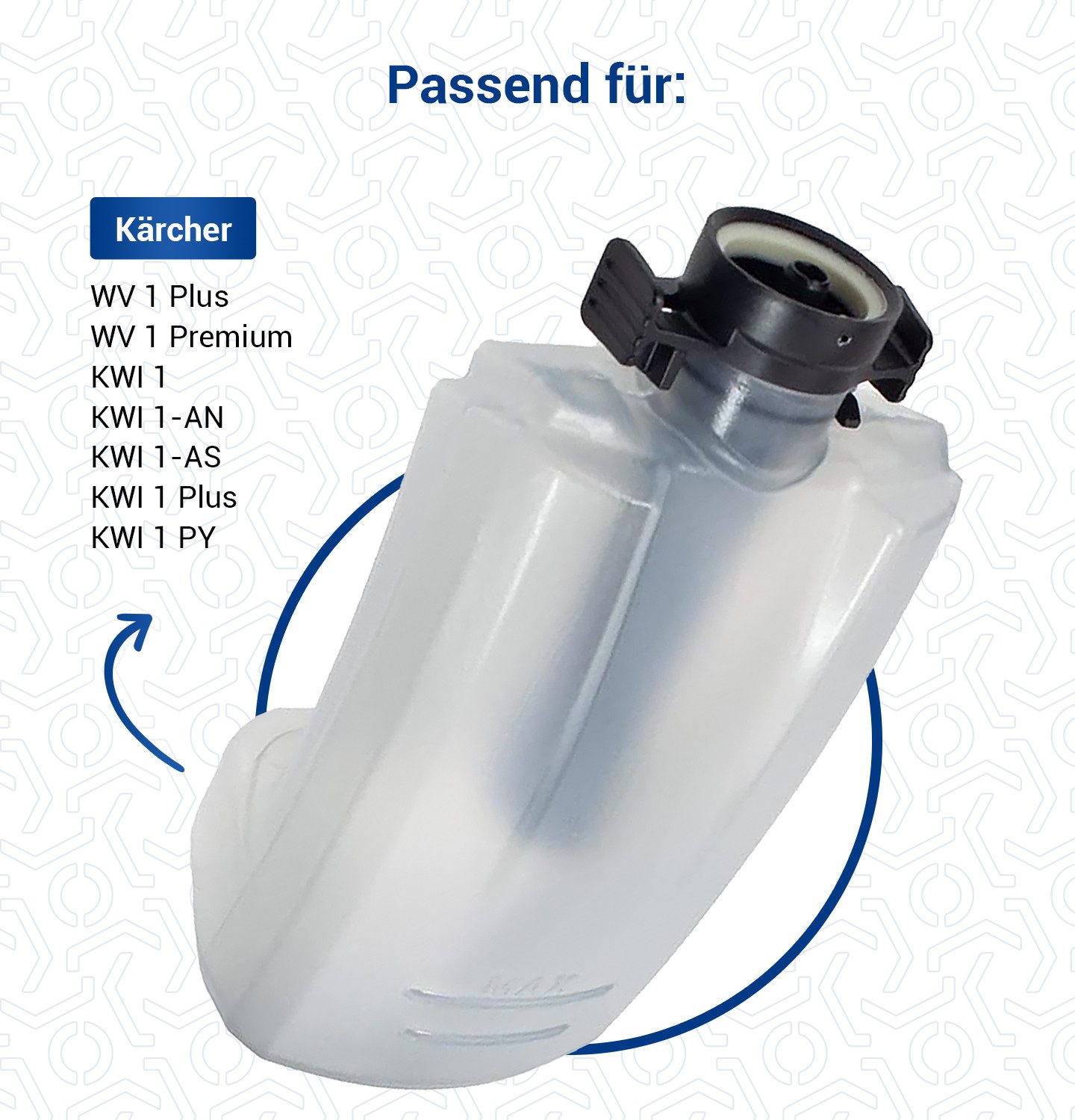 KÄRCHER Fenstersauger Ersatz-Reinigungsmittel-Wassertank 4.633-122.0, für Fenstersauger