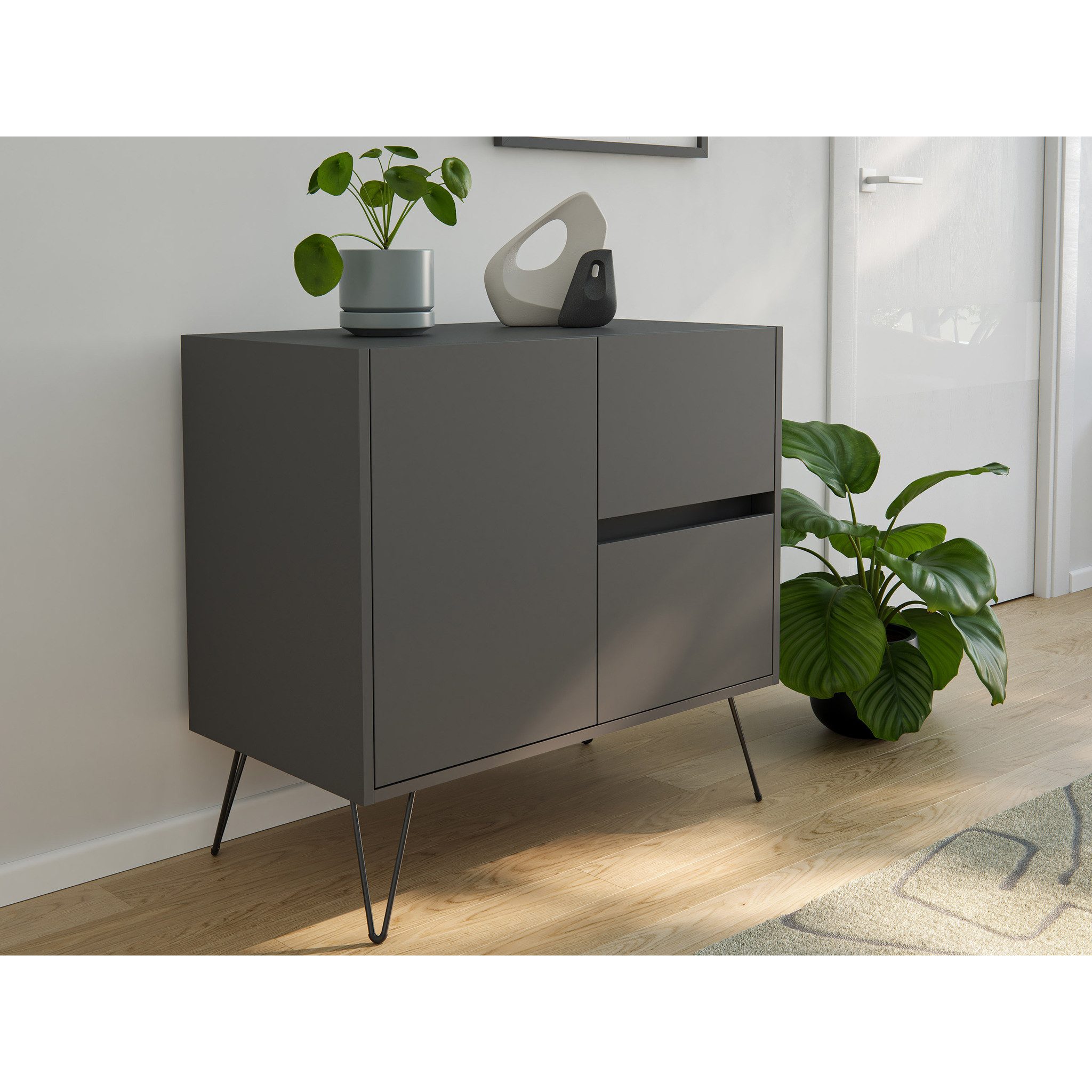 Posseik Sideboard Posseik Sideboard Industrial C 80 cm Grafit