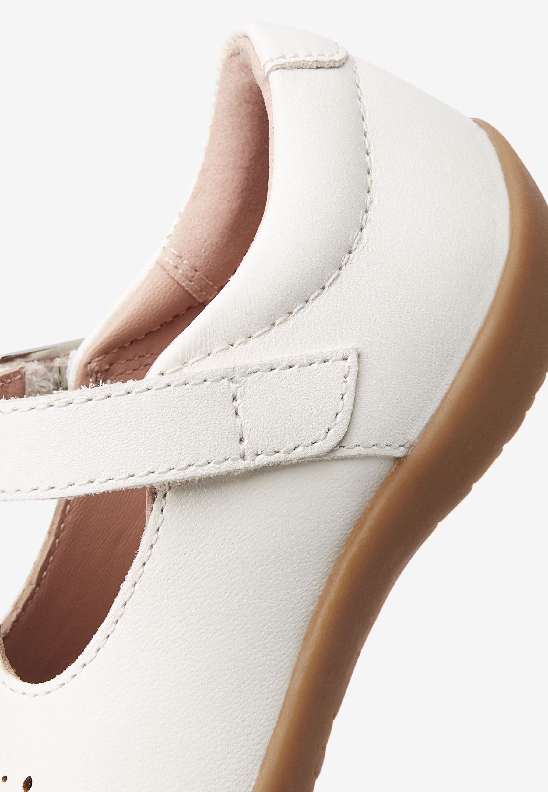 Laufanfänger Leather Lauflernschuh T-Steg Next Schuh (1-tlg) mit für White