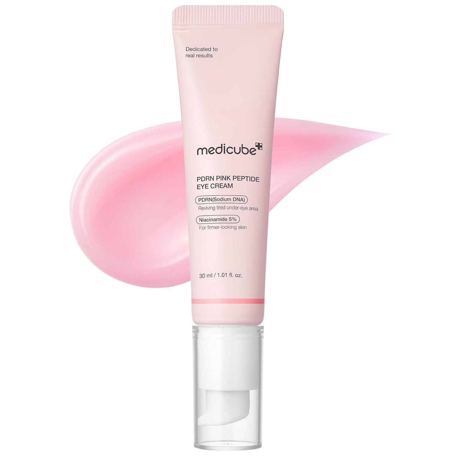 Medicube Augencreme PDRN Pink Peptide Eye Serum mit Retinol & Niacinamid, Lifting-Pflege mit Retinol, Niacinamid & Lachs-DNA, für straffe, glatte Augenpartien