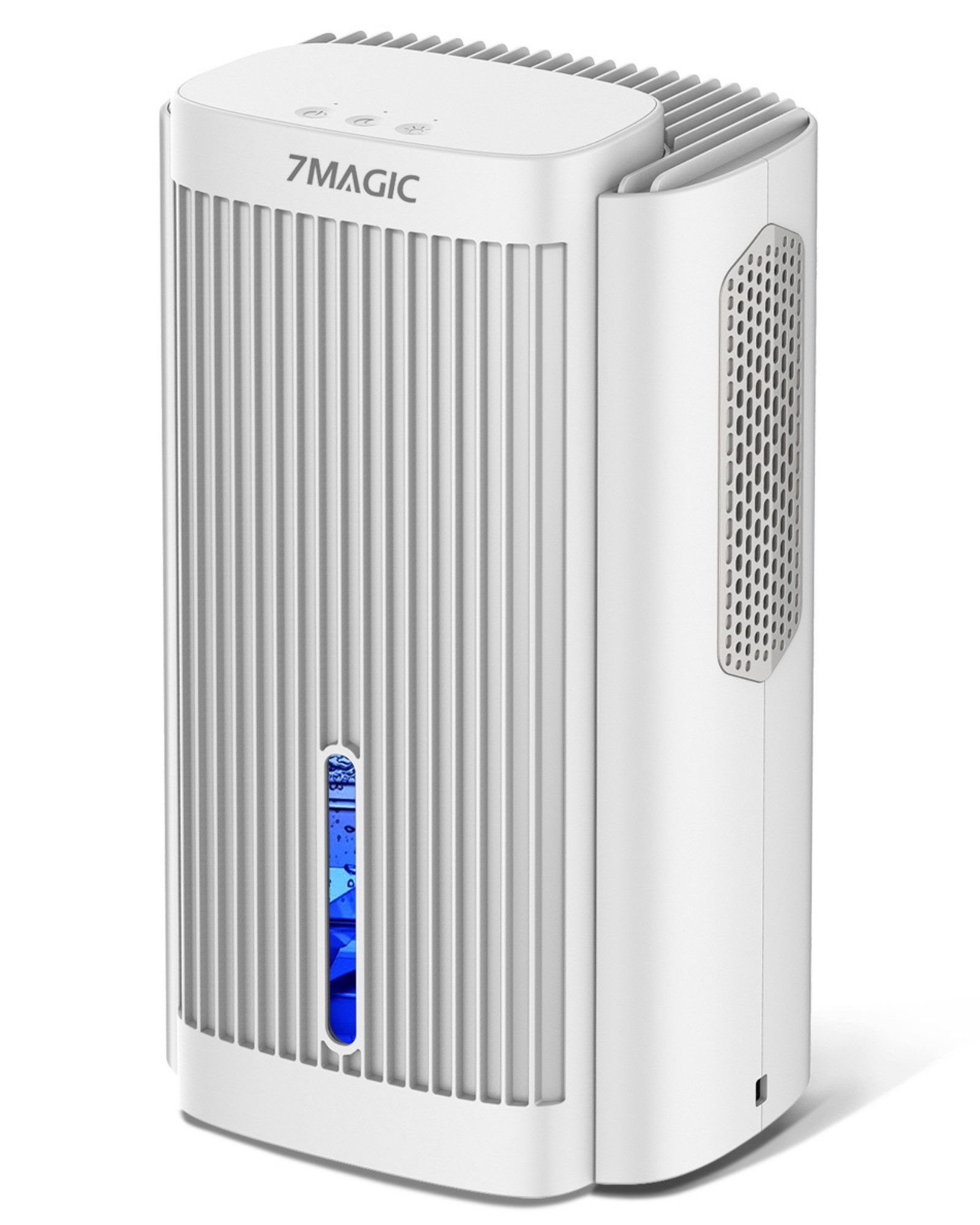 7MAGIC Luftentfeuchter, für 50 m³ Räume, Entfeuchtung 1,10 l/Tag, Tank 2,80 l, Luftentfeuchter Elektrisch, Entfeuchter Leise, Schlafmodus, LED-Licht