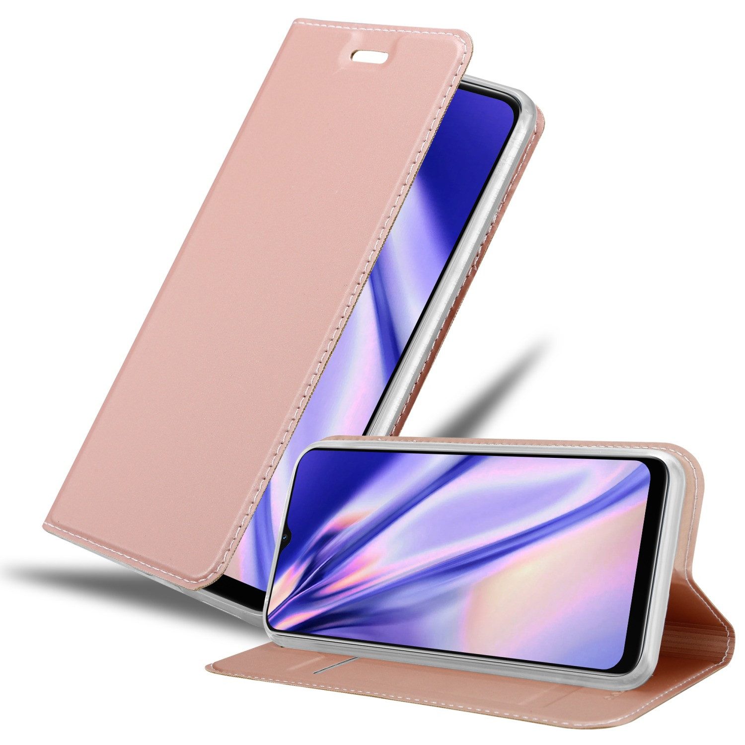 Cadorabo Handyhülle für Oppo A16s / A54s Hülle Oppo A16s / A54s, Schutzhülle Hülle mit Standfunktion, Magnetverschluss und Kartenfach