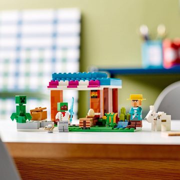 LEGO® Konstruktionsspielsteine Die Bäckerei (21184), LEGO® Minecraft, (154 St), Made in Europe