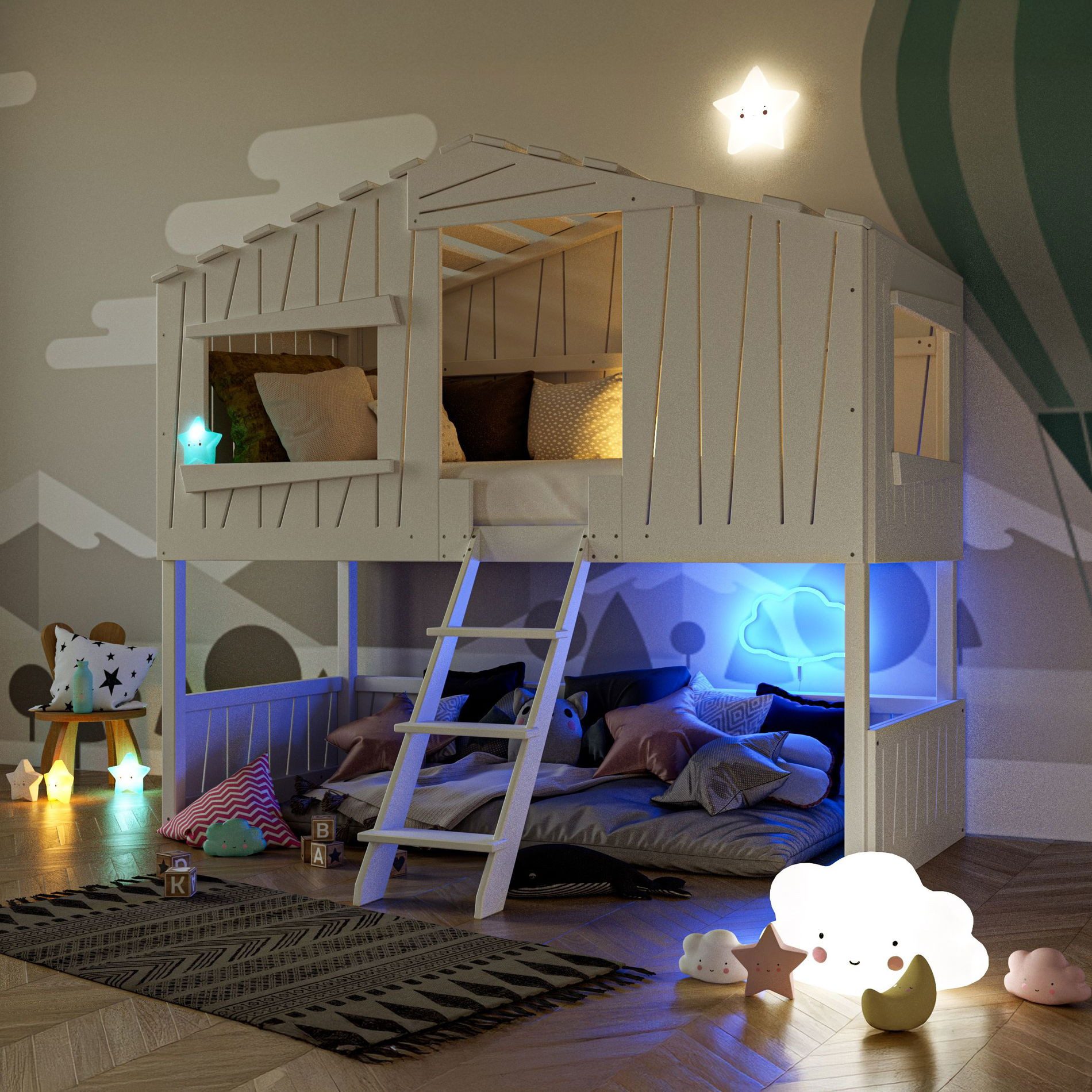 Artkid Hochbett ArtKid Ronja Etagenbett 90x200cm günstig online kaufen