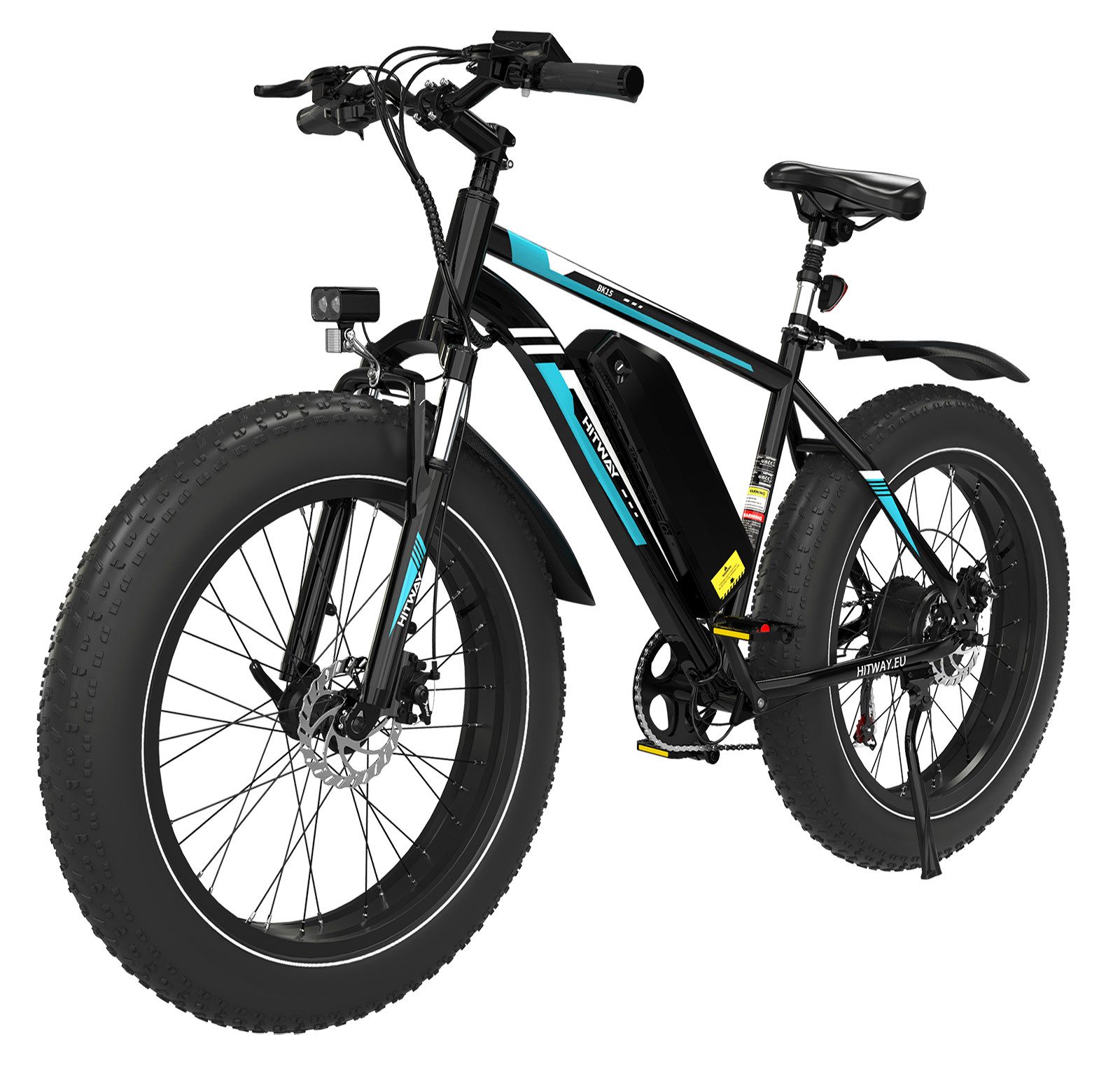 E-Bike Mountainbike 26*4,0 Zoll Elektrofahrrad 48V15,6Ah Akku max. 60-120km