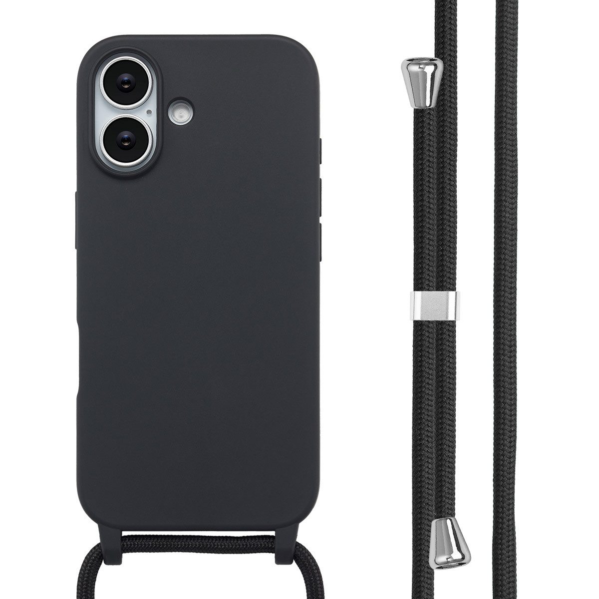 imoshion Handyhülle imoshion SilikonHülle mit Band Apple iPhone 17 - Schwarz