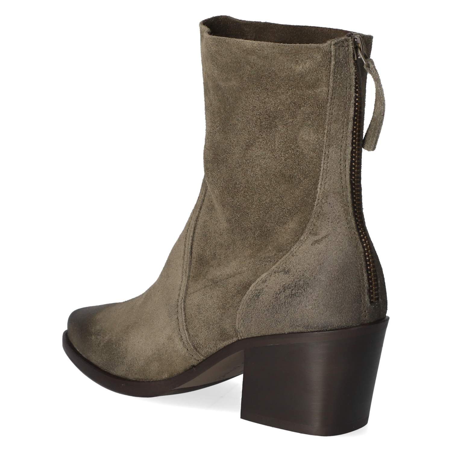 Paul Green Paul Green 8075-070 Damen Rauleder green Schlupfstiefel