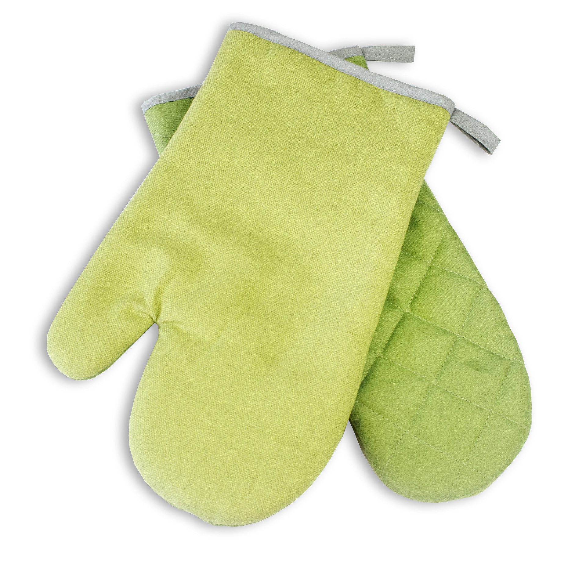 Delindo Lifestyle Topfhandschuhe Ofenhandschuhe, Topflappen, (4er Sparset, 4-tlg., bestehend aus 2x Ofenhandschuh + 2x Topflappen), Hitzebeständig bis 250 °C für maximal 15 Sekunden