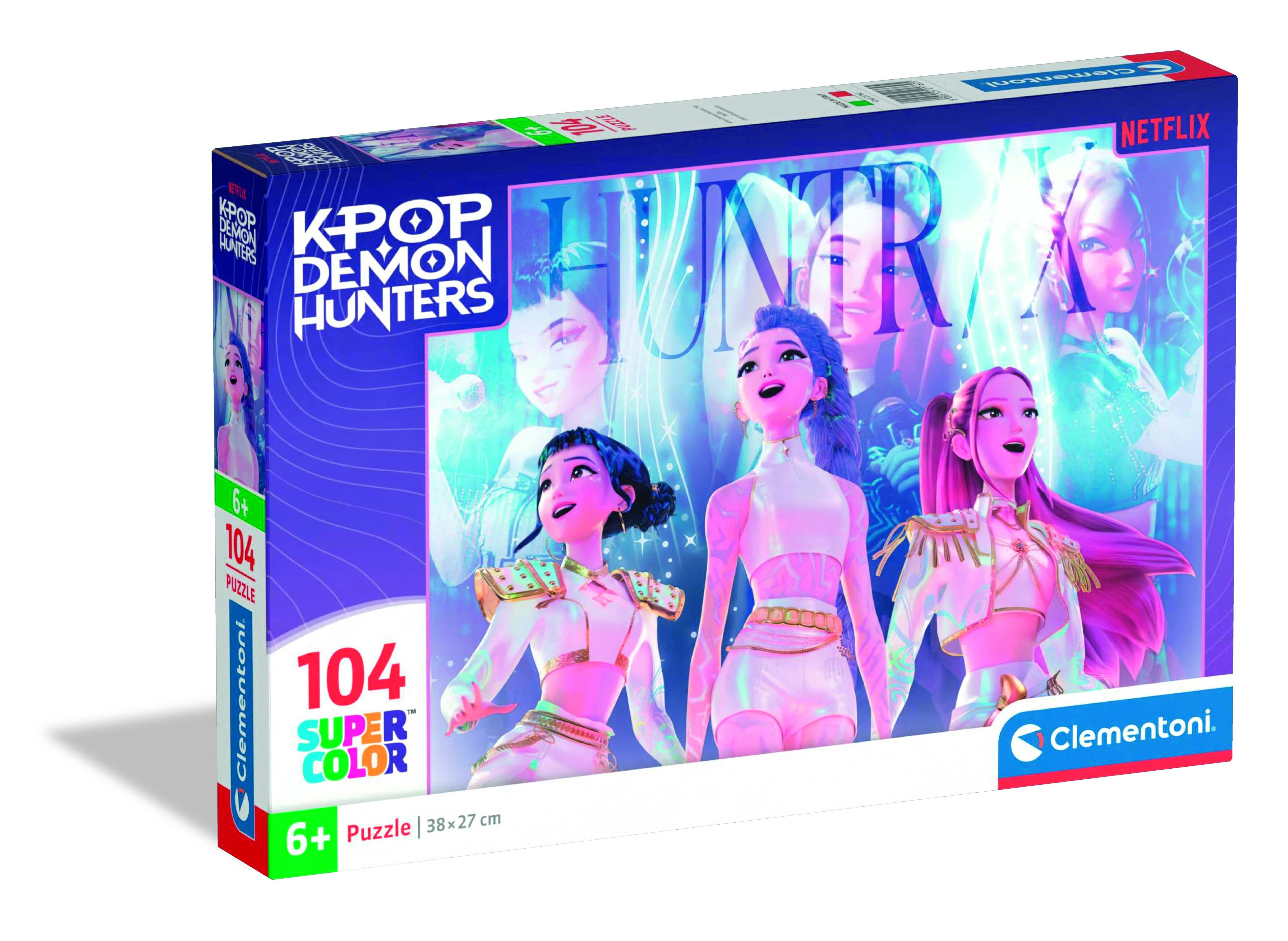 Clementoni® Puzzle Supercolor K-Pop Demon Hunters, 104 Puzzleteile, Made in Europe