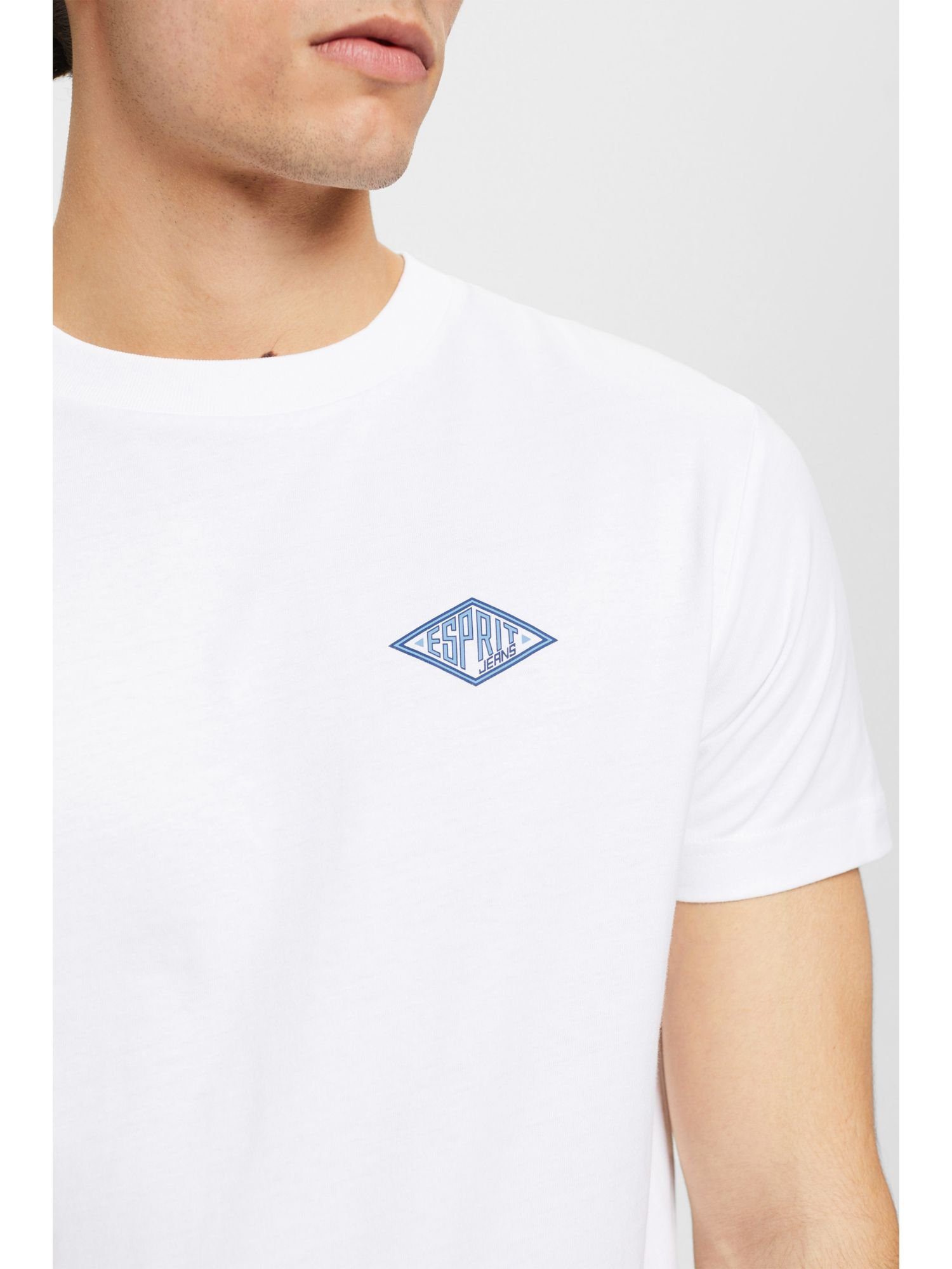 (1-tlg) Langarmshirt Esprit WHITE Logo-T-Shirt