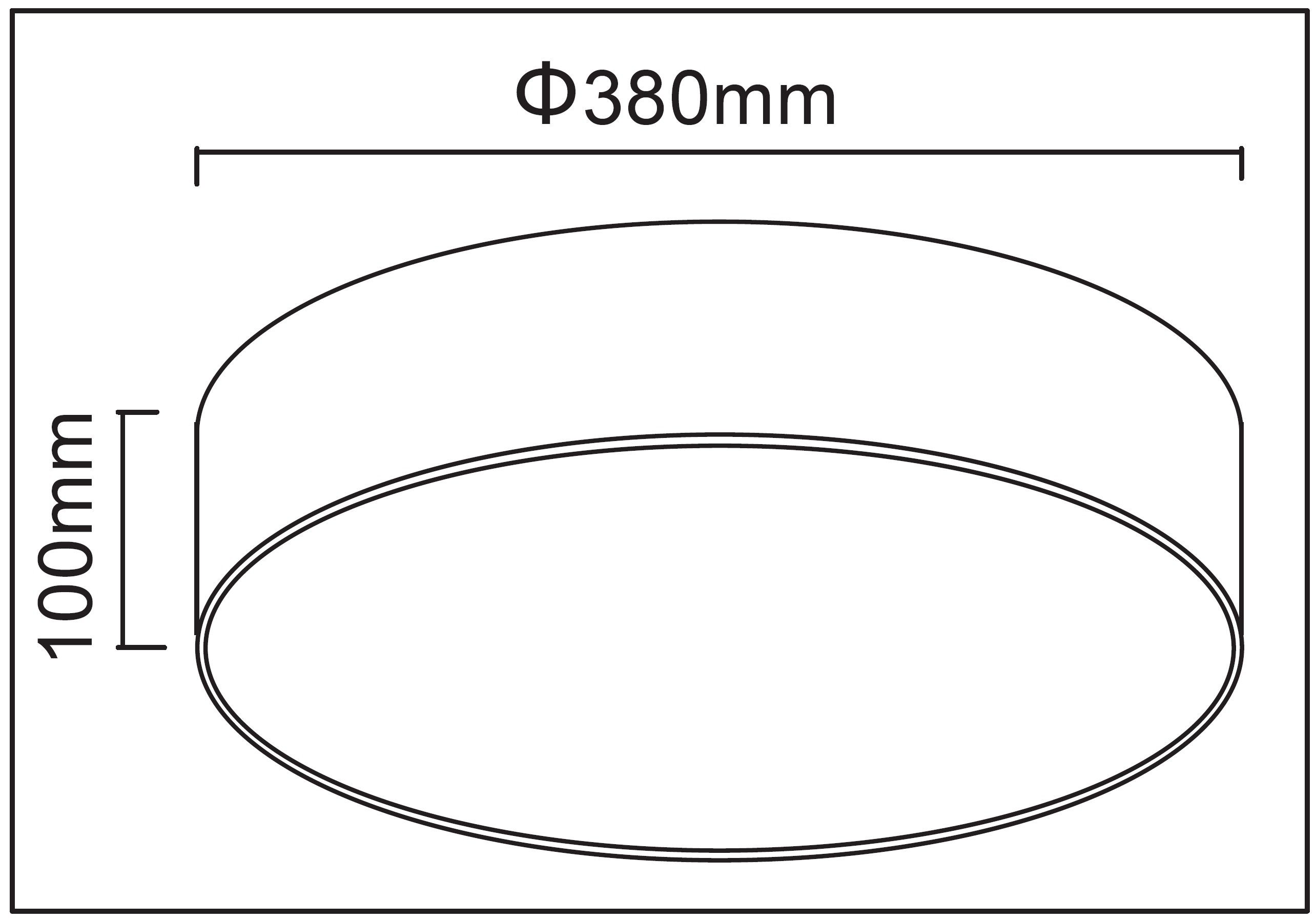 Deckenlampe Sternenhimmel Bürolampe rund Leuchtmittel) *WEISS* Ø für LED Stoffschirm E27 für Schlafzimmerlampe, mit 38cm TRANGO (ohne 3137 Wohnzimmer, Flur LED Lampenfassung in 2x inkl. Schlafzimmer Deckenleuchte, Gästezimmer Deckenstrahler