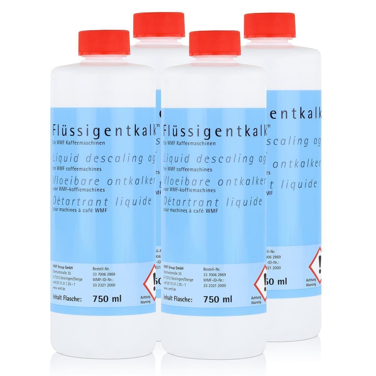 WMF WMF Flüssigentkalker 750ml für WMF Kaffeemaschinen (4er Pack) Entkalker