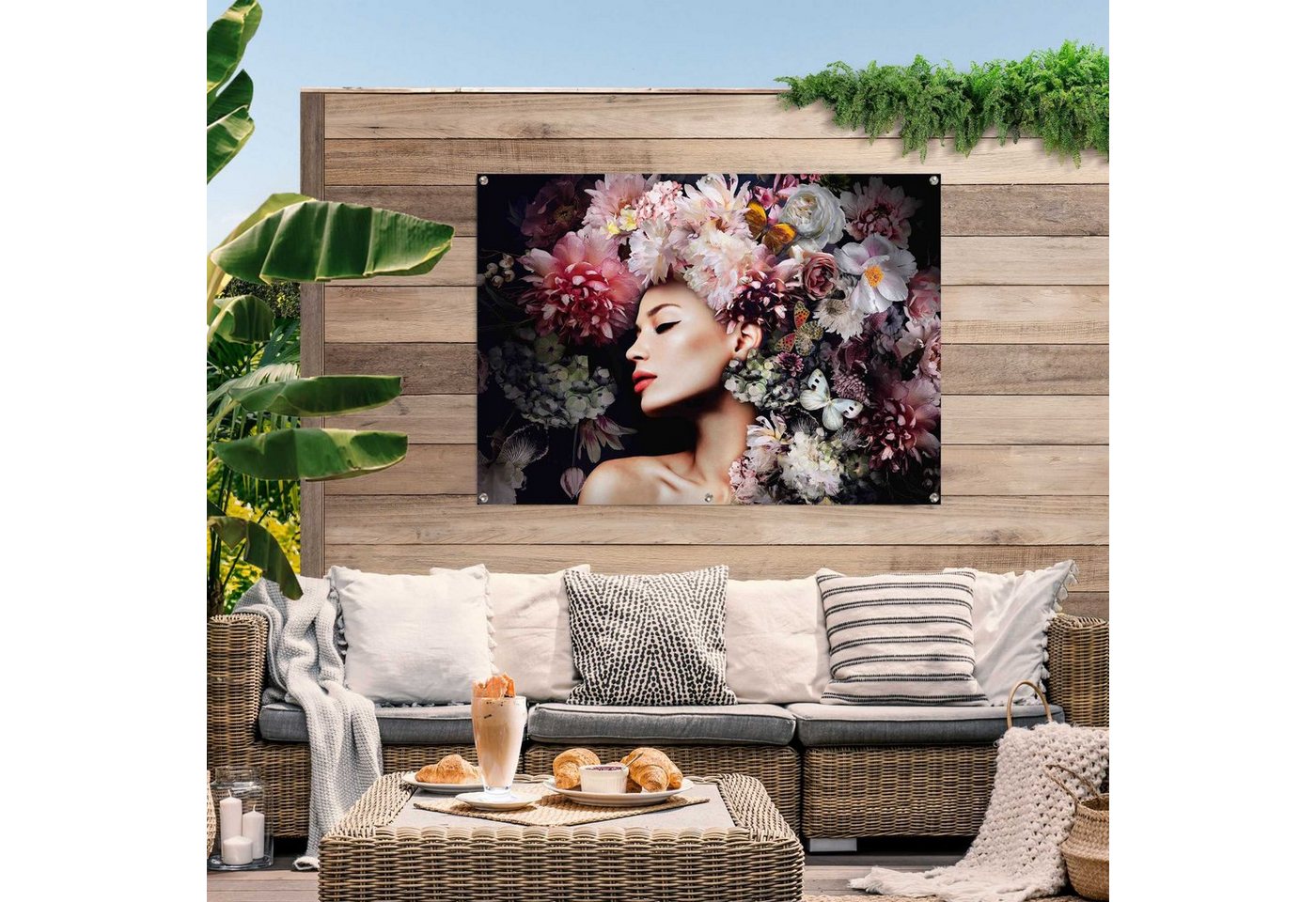 Reinders! Poster »Frau mit Blumenhut«-HomeTrends