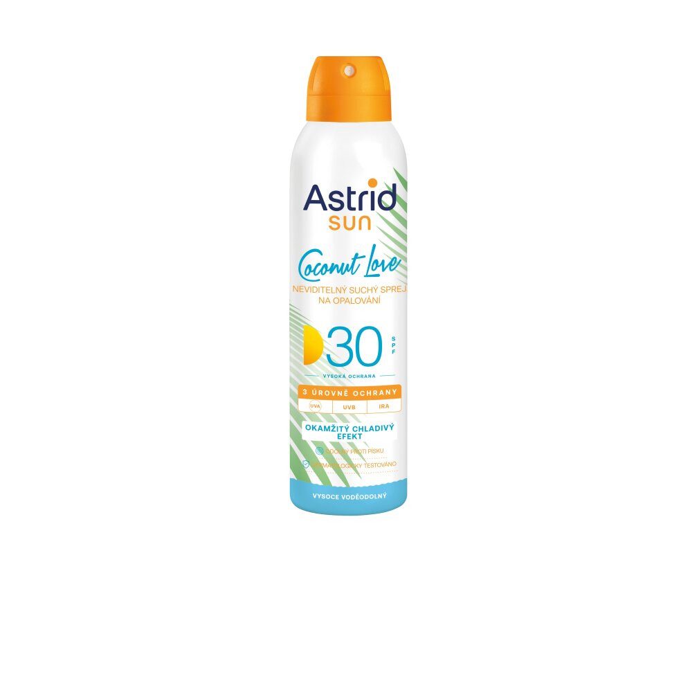 Astrid Sonnenschutzcreme Unsichtbares Trockenspray für die Bräunung SPF 30 Sun 150 ml