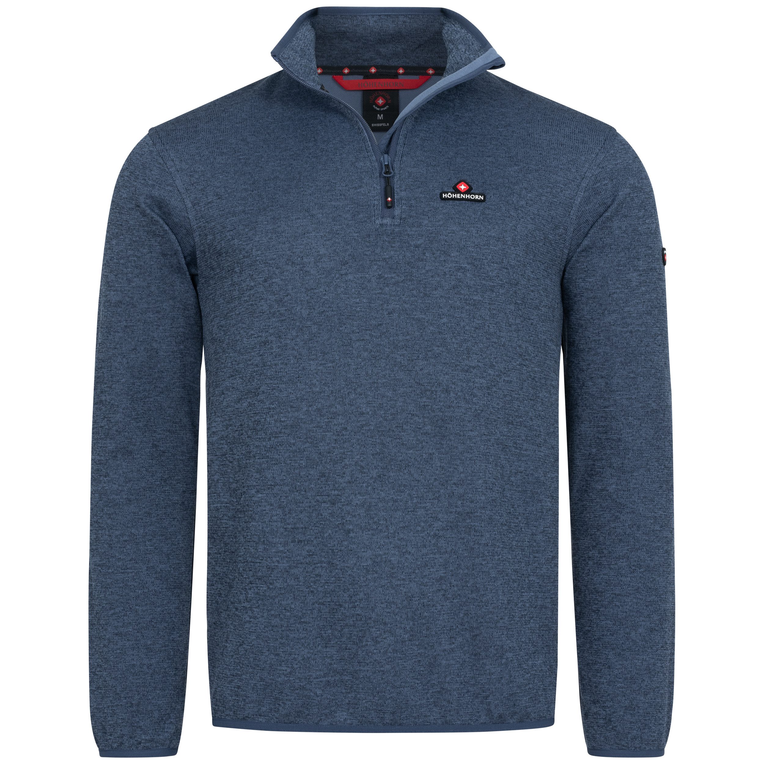 Höhenhorn Fleecepullover Swissfels Herren Strickfleece Pullover Sweatshirt günstig online kaufen