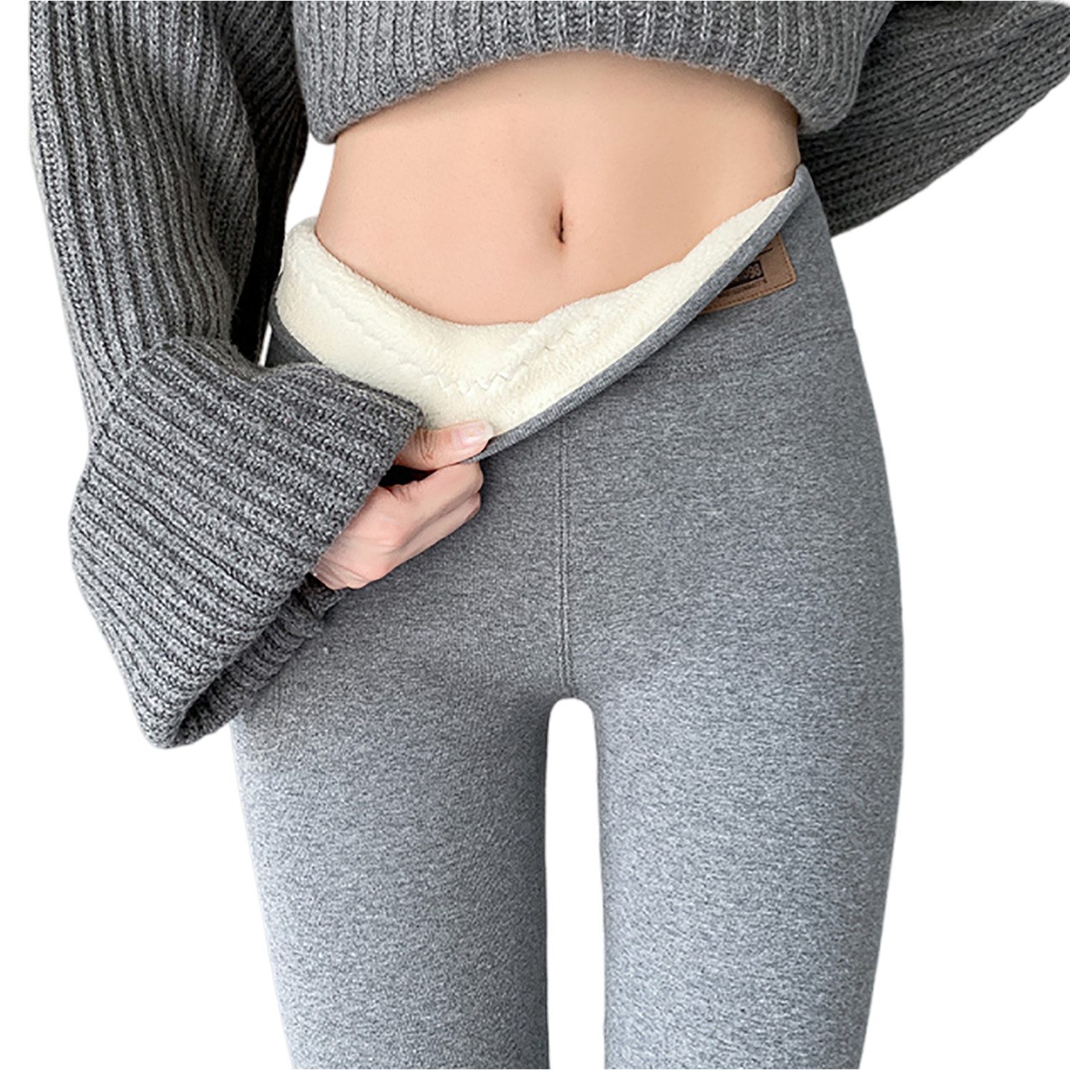 Refttenw Thermoleggings Verlängert Leggins Gefütterte Highwaist günstig online kaufen