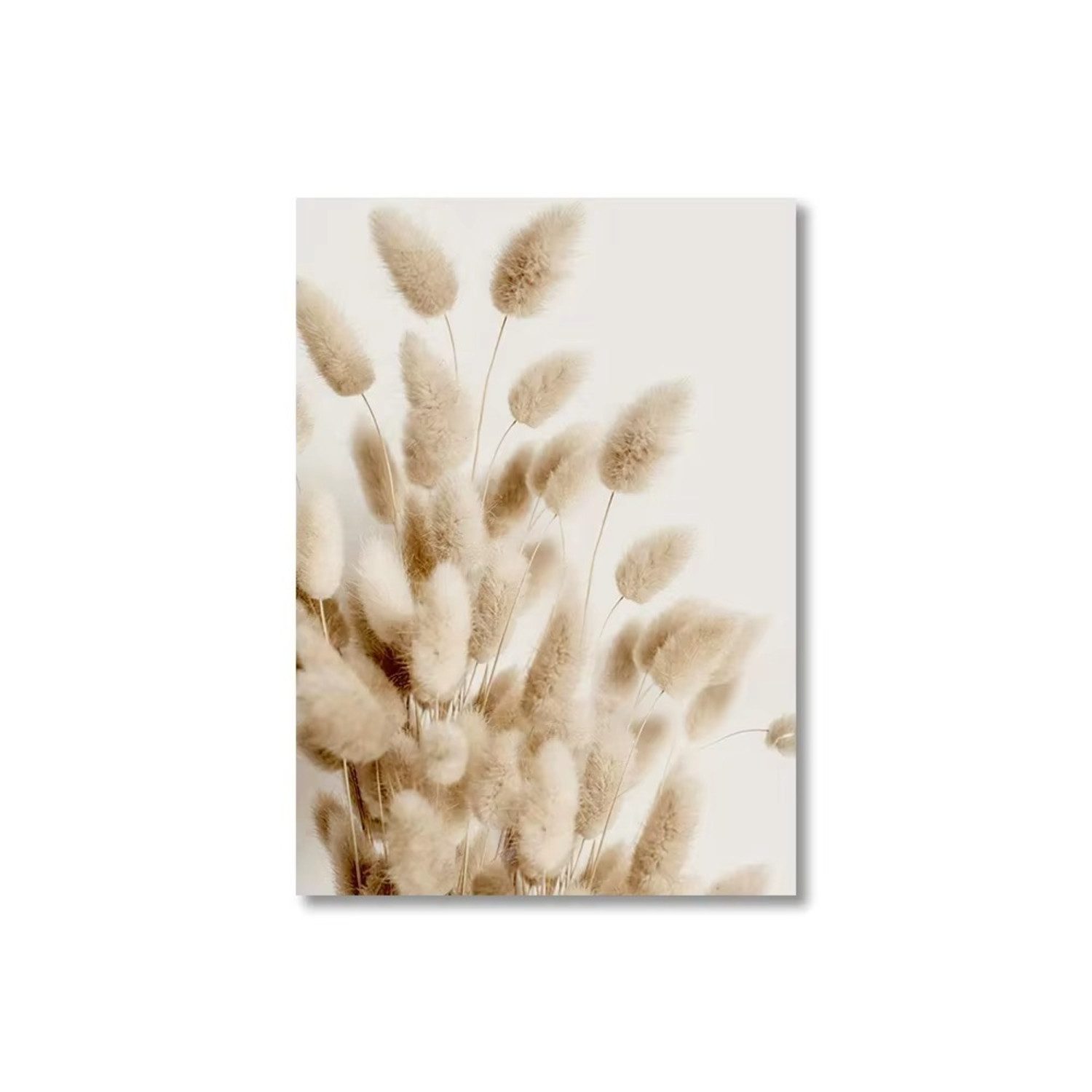 TPFLiving Kunstdruck OHNE RAHMEN, See See Brücke Leinwand Malerei Herbst Landschaft Strand (Leinwandbild XXL), Farben: Farben: beige, weiß -Größe: 20x30cm