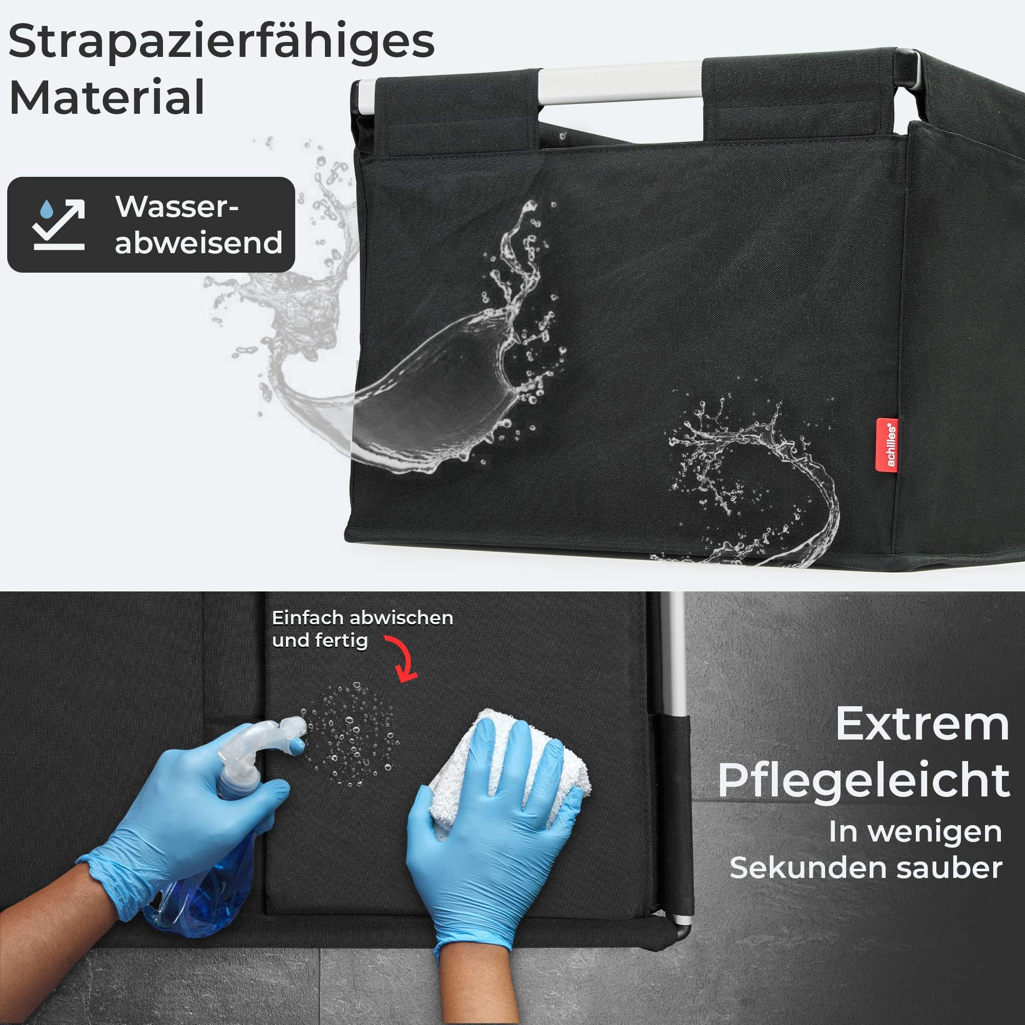 achilles Klappbox Big-Box Alu Einkaufs-Box Transport-Kiste mit Aluminiumrahmen Klapp-Box – Bild 5 von 5