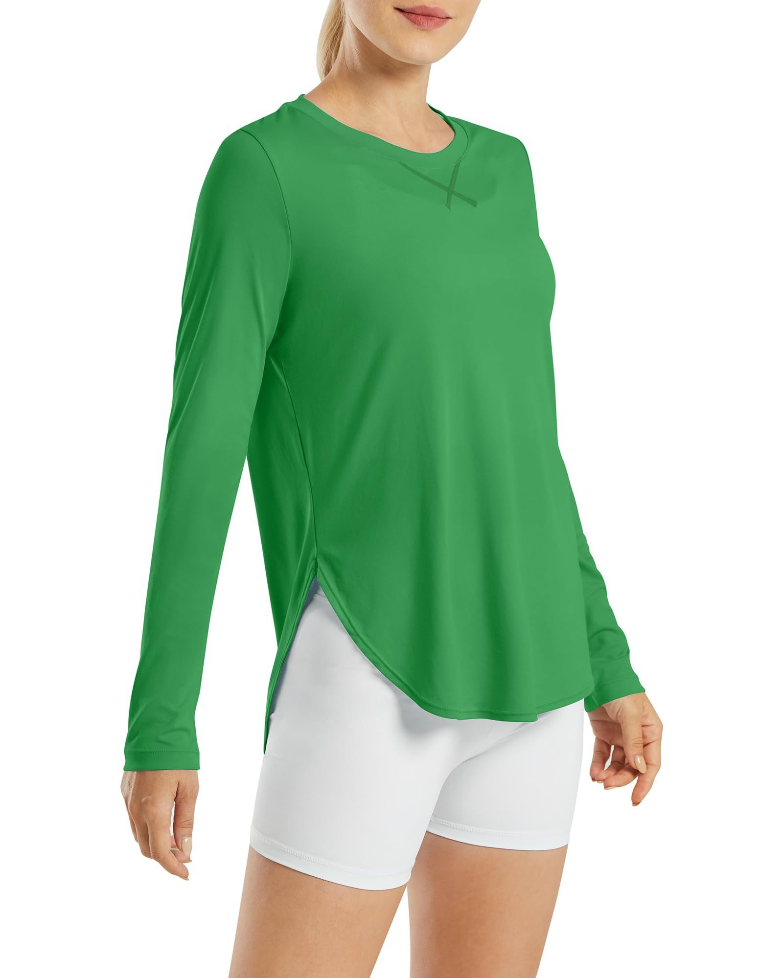 Produktbild von G4Free Langarmshirt Damen Activewear Longsleeve Sportshirt Fitness Crop Tops Basic Langarm Shirt Sport Oberteile Herbst Laufshirt Gym Yoga Workout(Marineblau,M