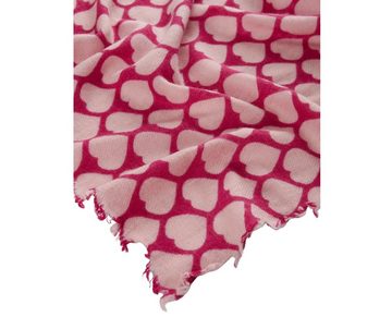 Codello Modeschal Codello Schal aus Wolle und Kaschmir mit Herzchen-Muster, Kaschmirweich