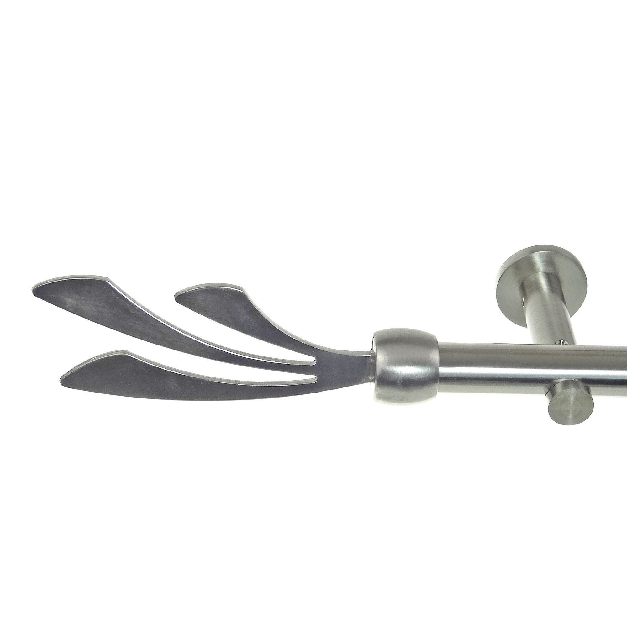 BASIT Gardinenstange Edelstahloptik 20mm mit Wandträgern günstig online kaufen