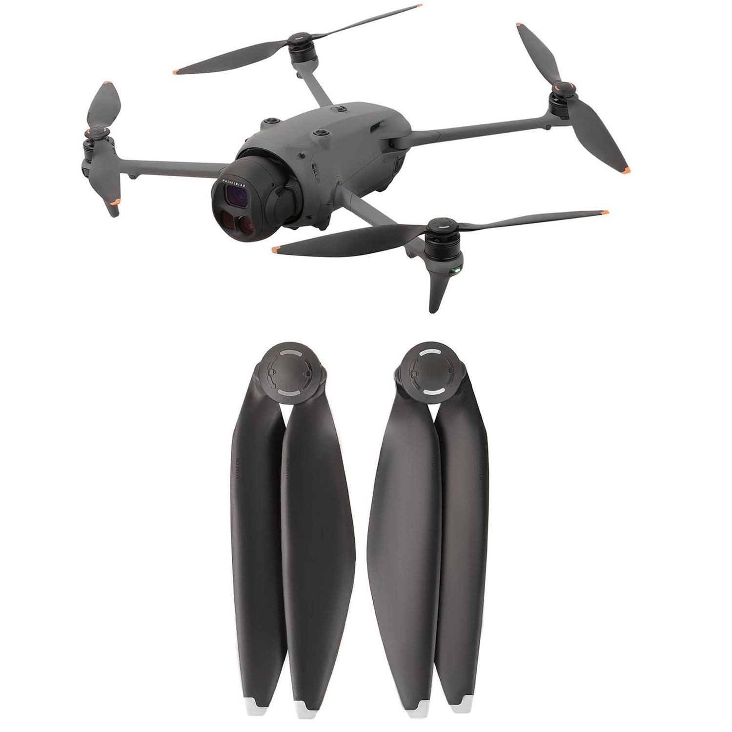 Wigento Für DJI Mavic 4 Pro Sunnylife 1158F Propeller Set Silver Tip Zubehör Drohne