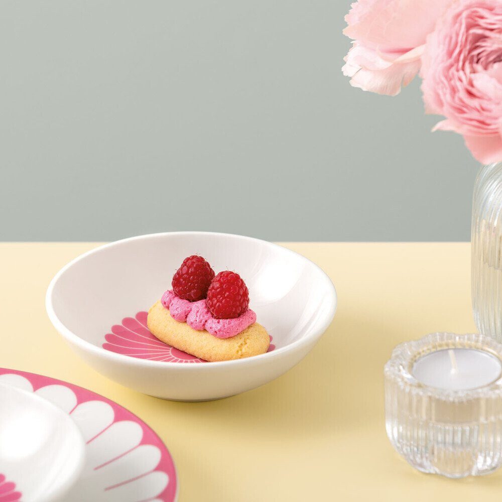 Villeroy & Boch Dessertschale Dessertschale 13 cm Fleur cassis, Premium Porcelain, Dessertschale, Ø13,2cm, Premium Porcelain, pink