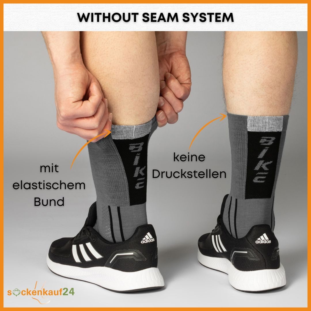 sockenkauf24 Funktionssocken Coolmax Fahrrad-Socken für Herren & Damen (3-Paar) Atmungsaktive Radsport Socken 50301P WP