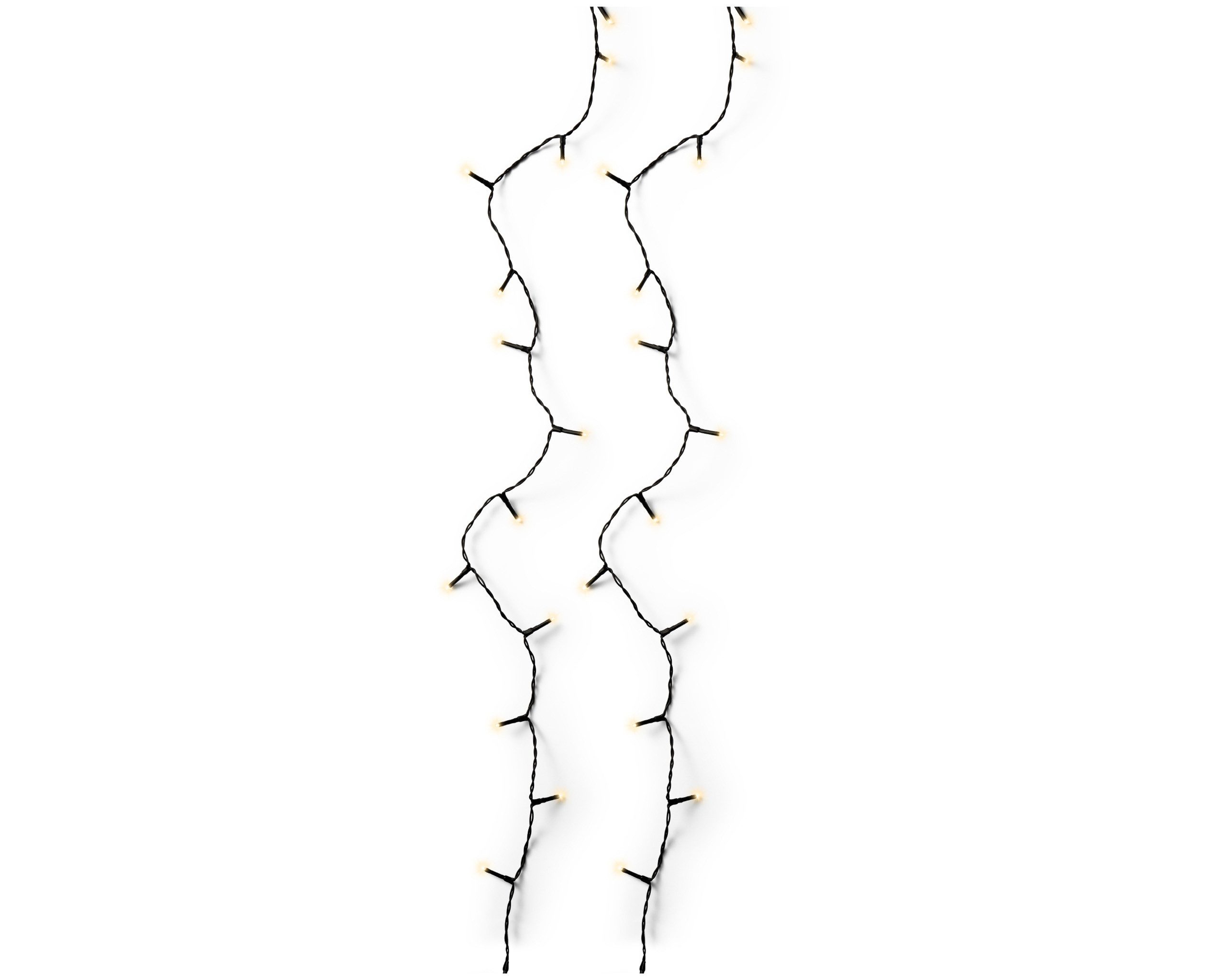 Lumineo LED-Lichterkette, LED Lichterkette 13,5m Basic mit Trafo 180 LEDs Soft Gold / Schwarz