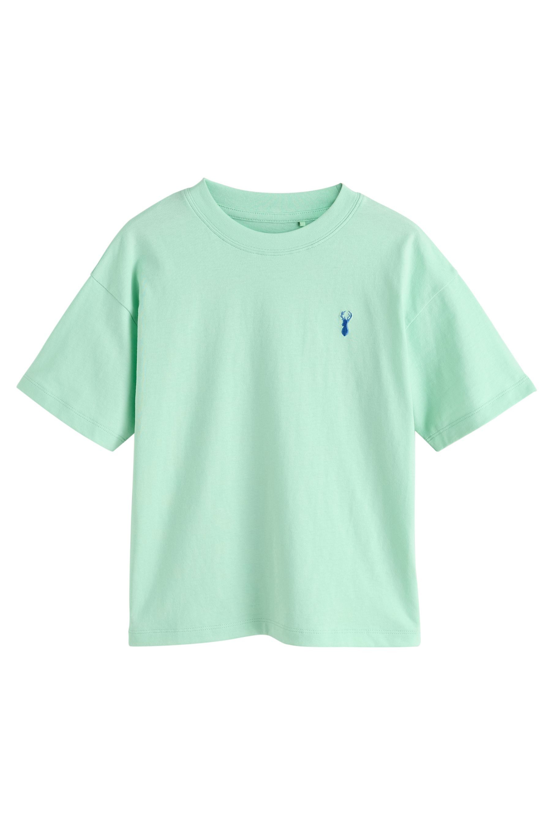 Next T-Shirt Relaxed Fit T-Shirts aus 100 % Baumwolle, 4er-Pack (4-tlg) – Bild 4 von 5