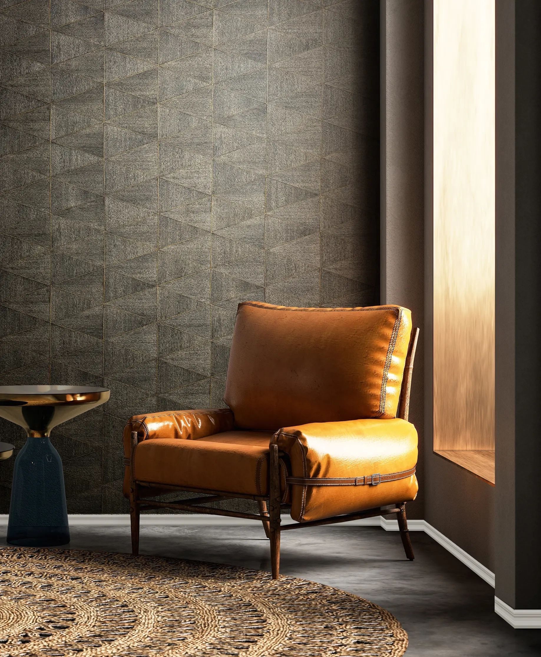 Marburg Vliestapete Tapete Geo Vibe, geprägt, moderne Vliestapete für Wohnzimmer Schlafzimmer Küche